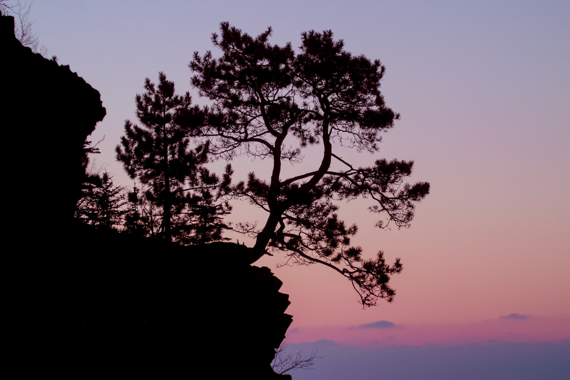 May 9th - Majestic Pine - Standing high above Lake Superior, this majestic pine holds onto the cliff and salutes the first light of day. “Who is like unto thee, O LORD, among the gods? who is like thee, glorious in holiness, fearful in praises, doing wonders?” (Exo 15:11).