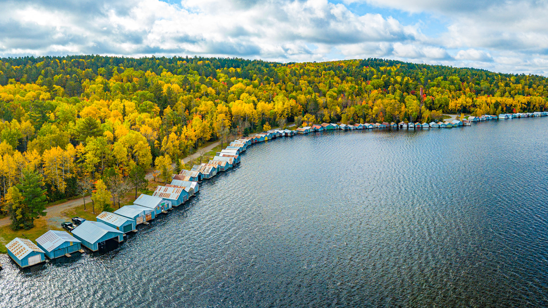 October 4 - Stuntz Bay Boathouse District  - Hidden away at the bottom of a large hill near the Vermillion State Park sits a long row of 142 corrugated metal boathouses that line the shore of Stuntz Bay on Lake Vermilion's south coast. This row of boathouses forms the historical Stuntz Bay Boathouse District. Constructed between 1900 and 1955, the Oliver Mining Company offered the boathouses as an incentive for their workers, rewarding their employees for their commitment to the company and providing the opportunity for recreation and appreciation for the surrounding natural resources.The unique structures have been collectively placed on the National Register to connect to the local iron mines. The buildings and boat launch are privately owned on state land below the Soudan Mine.Fishing is essential in Northland, providing food and recreation for many years.The Provision of GodHe said to them, "Cast the net on the right side of the boat, and you will find some." So they cast it, and now they were not able to haul it in because of the quantity of fish. John 21:6