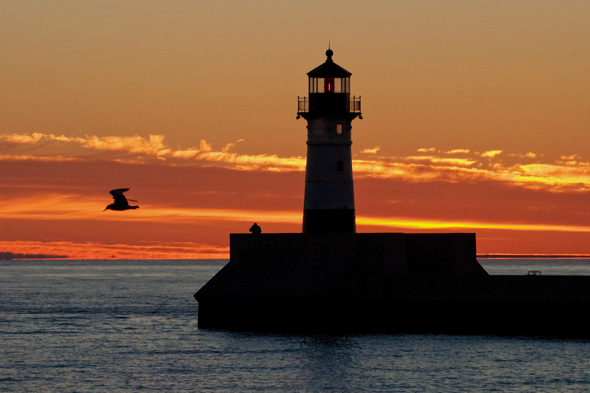 There are five lighthouse in the Duluth Superior Harbor, ranging in agre from 155 years to 95 years old.