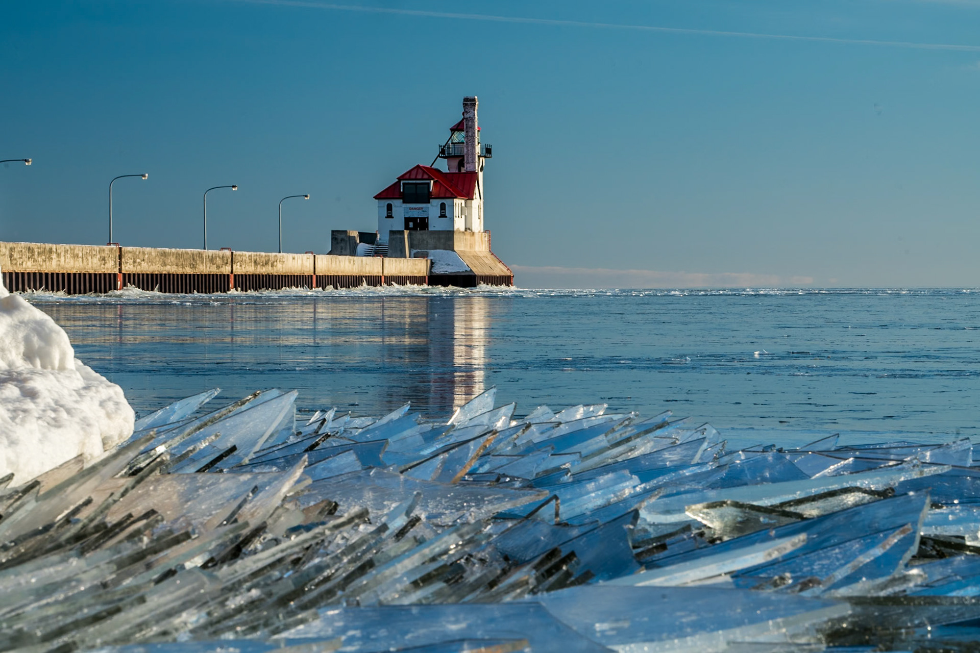 Sheet Ice Lighthouse