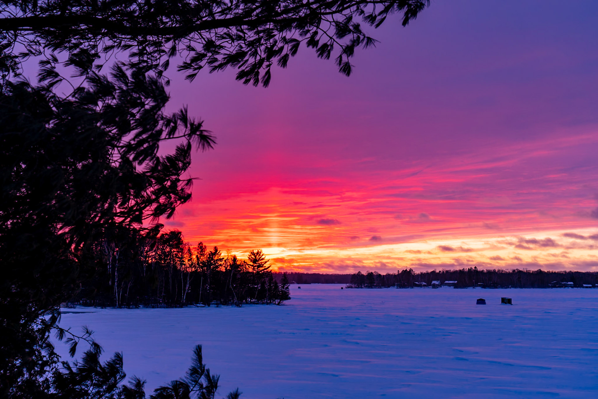 A fast moving cold front cleared todays snowstorm with below zero temeratures and clearing skies.