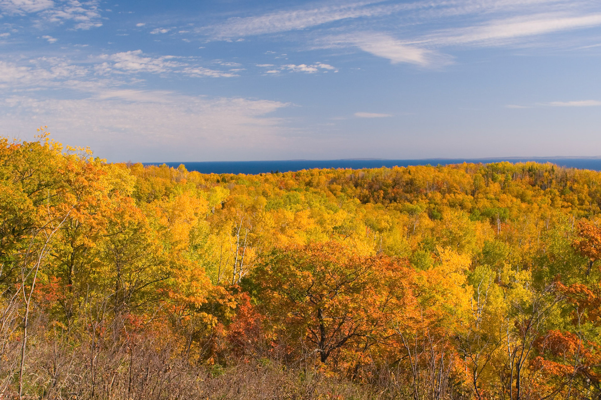 Autumn in the Northland comes early with the first leaves beginning to change by late August. The landscape is in full autumn beauty by late September and colors peak by early October. There is no season so beautiful in the Northland as when the blazing colors of Autumn cover the hillsides and reflect into the streams and lakes.