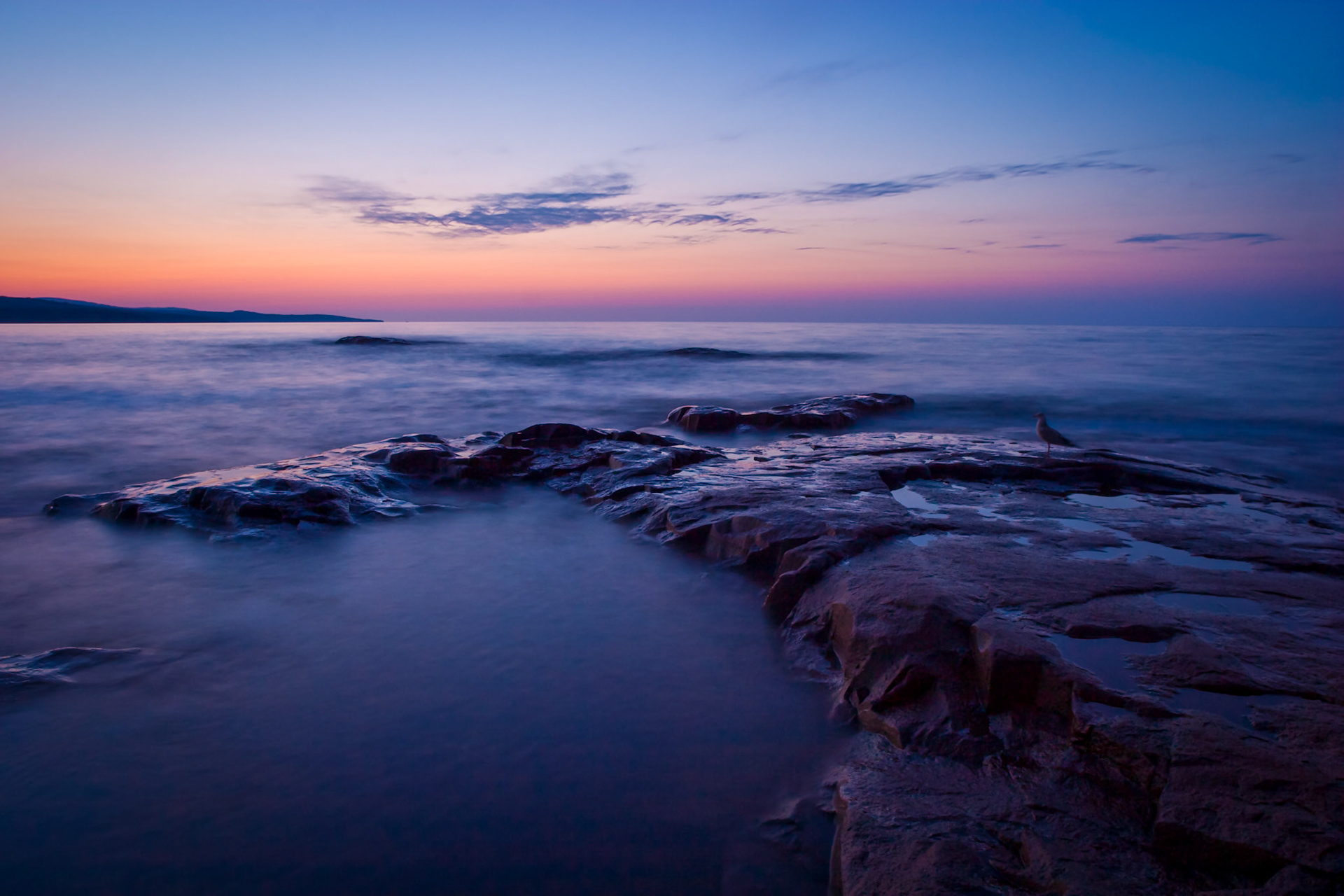 August 18 - Early light near Grand Marais breaks the grip of night. Mid-August is a quiet season on Lake Superior, leaving an opening for incredibly restful scenery.The Lord is my shepherd; I shall not want.He makes me lie down in green pastures. Psalm 23