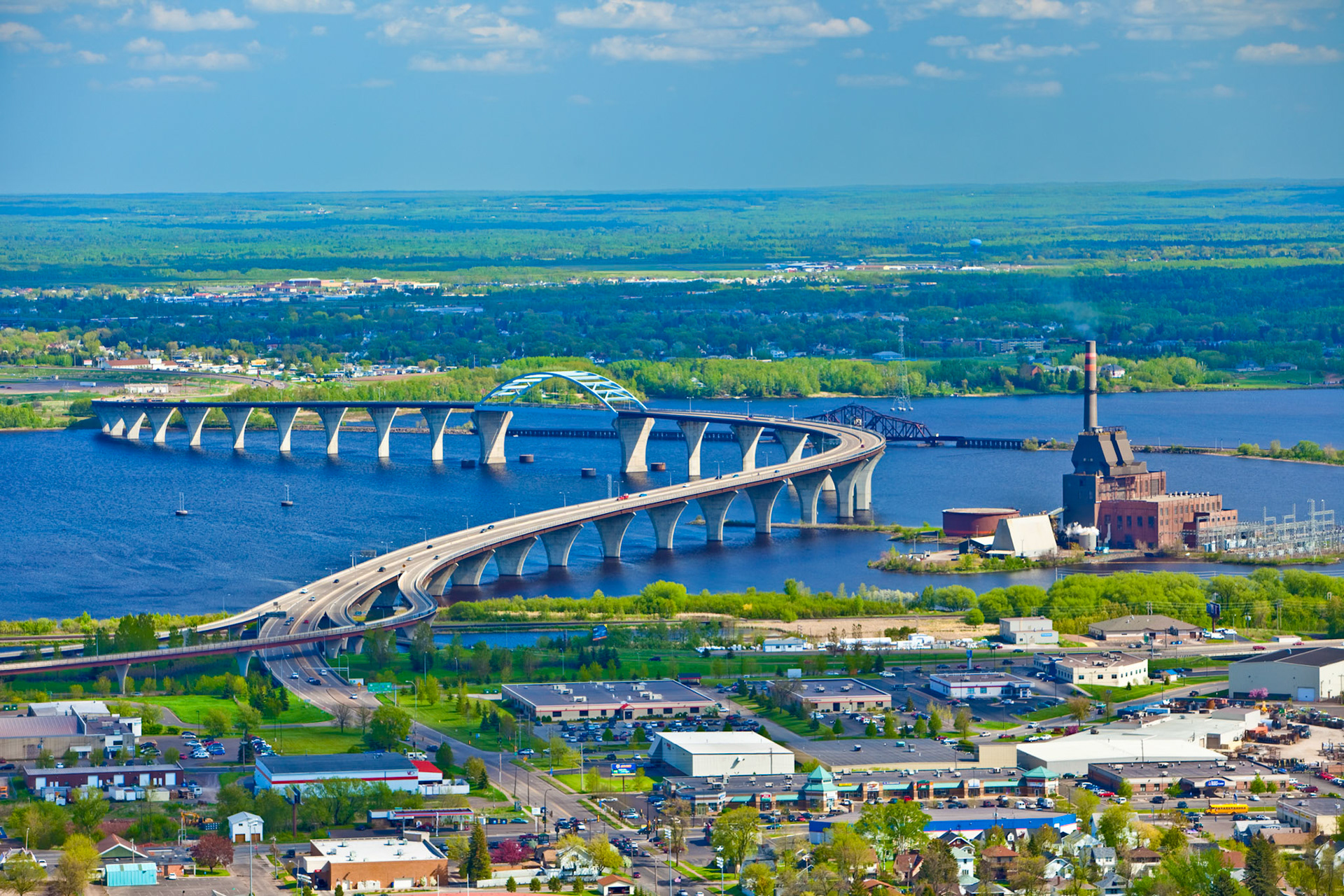 May 28 - The Bong Bridge spans the St Louis Bay