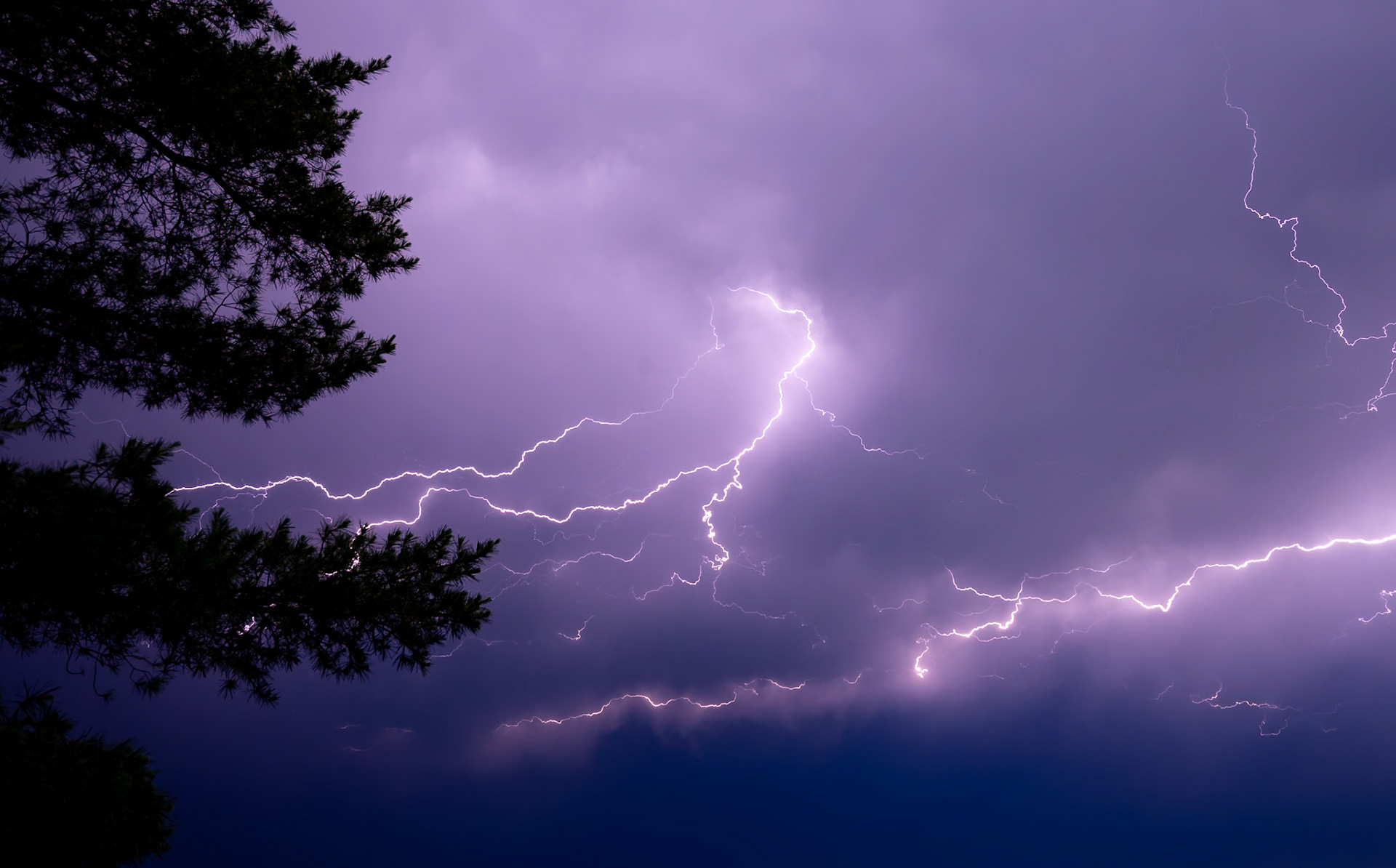 Lightning over Caribou Lake