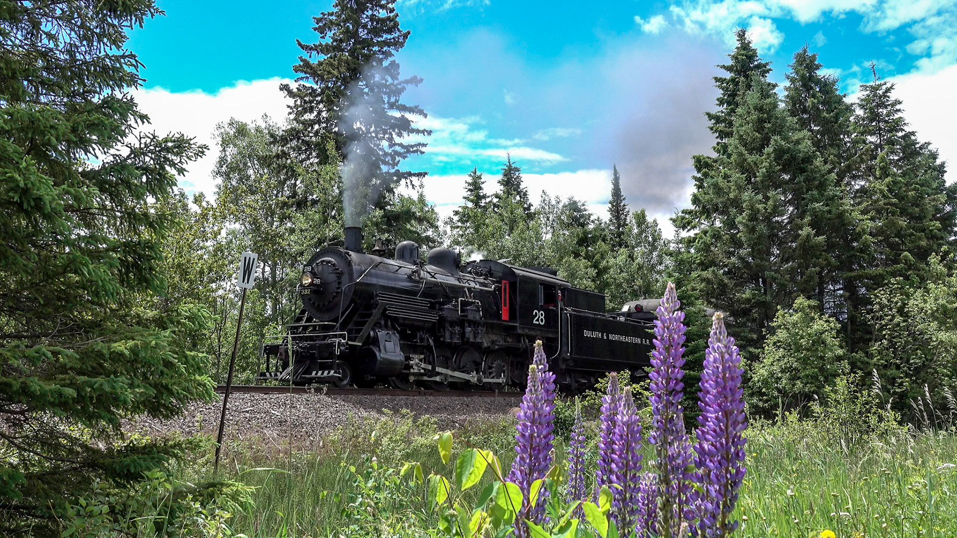 Making a scenic run to Two Harbors from Duluth, Locomotive 28 is certainly a step back in time.