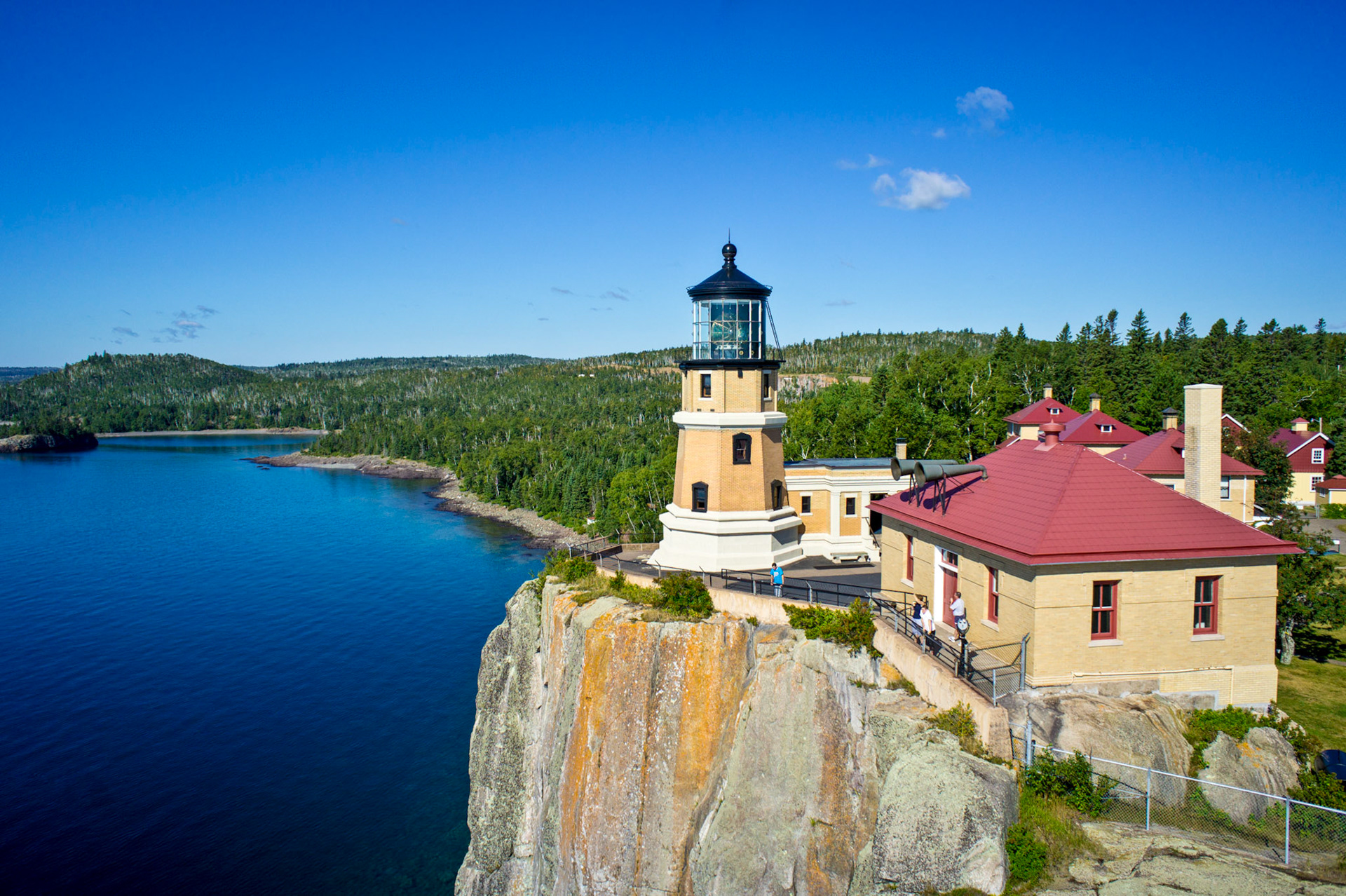 August 25- Split Rock Lighthouse-Sentinel of the Big Lake - Built in 1910, this beautiful lighthouse could only be accessed by water for nearly 15 years. In 1924, the lighthouse became more easily reachable for keepers and families when a road was cut through the forest. Tourists made quick use of the new roadway, and Split Rock Lighthouse became one of the most photographed destinations in Minnesota.Be a rock of refuge, to which I may continually come; you have commanded to save me, for you are my rock and fortress. Psalm 71:3