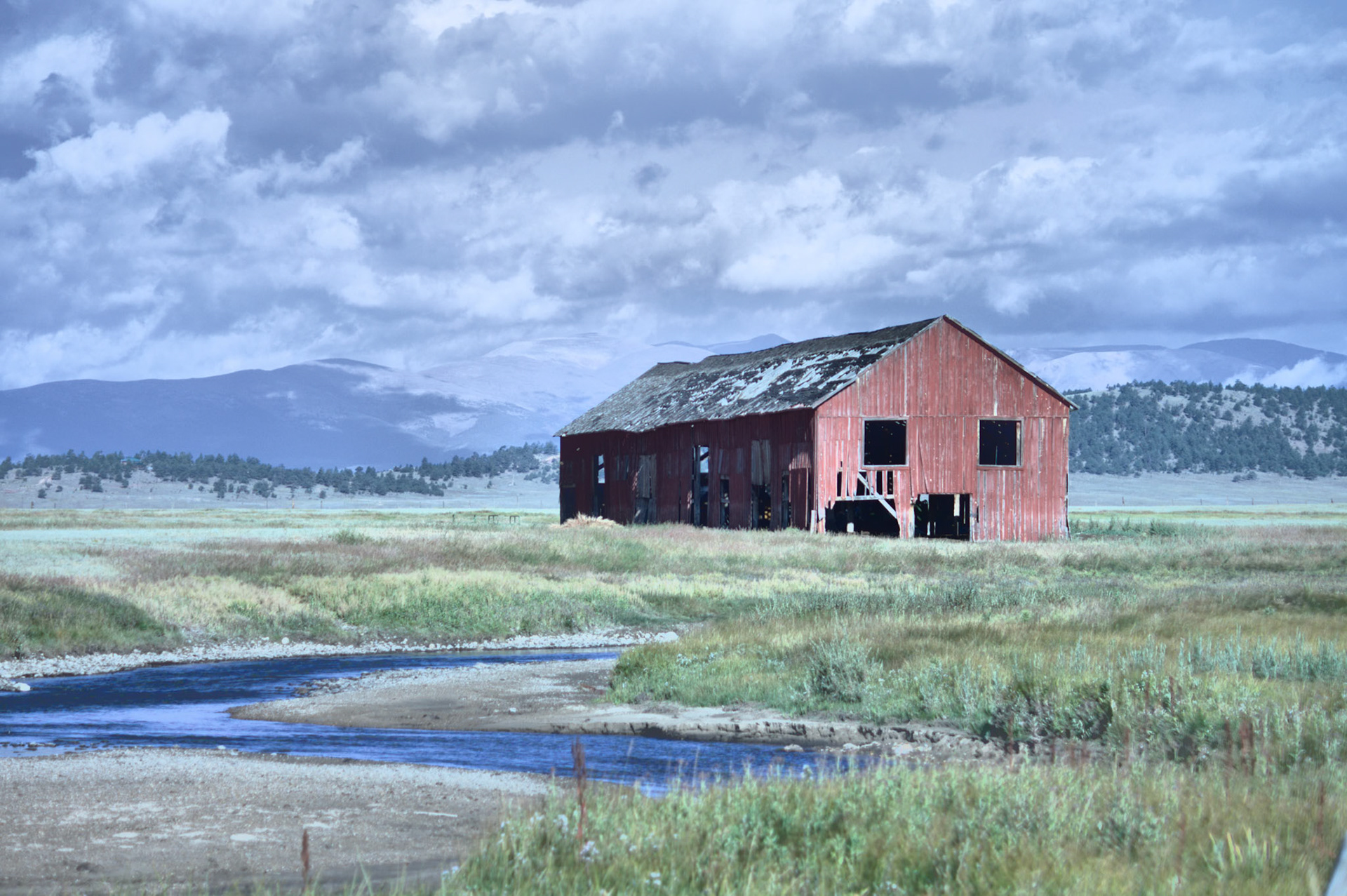 Old Barn; Spinney Mountain, Colorado