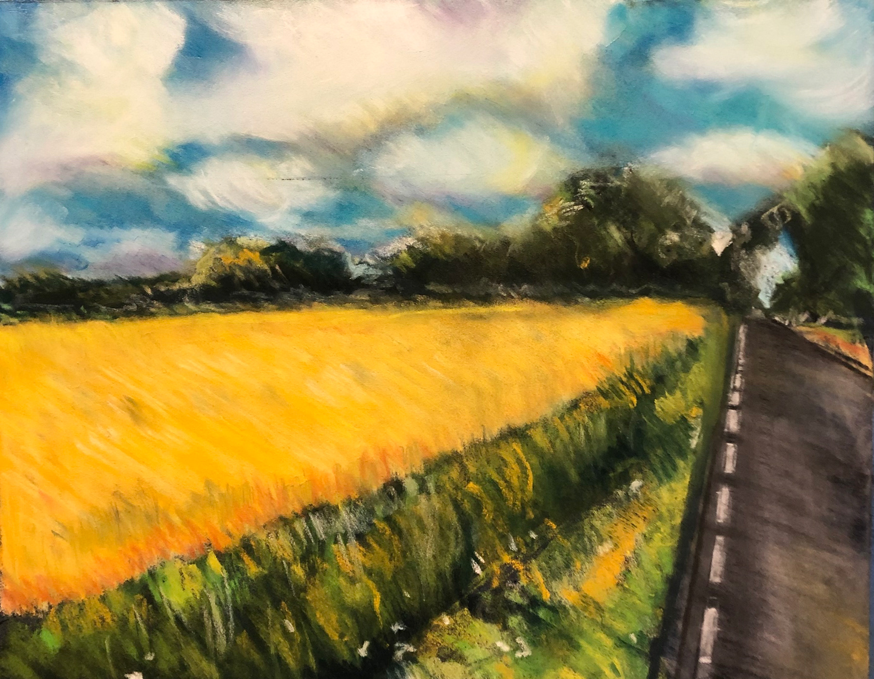 Golden Field in Höganäs. 8.5x11   