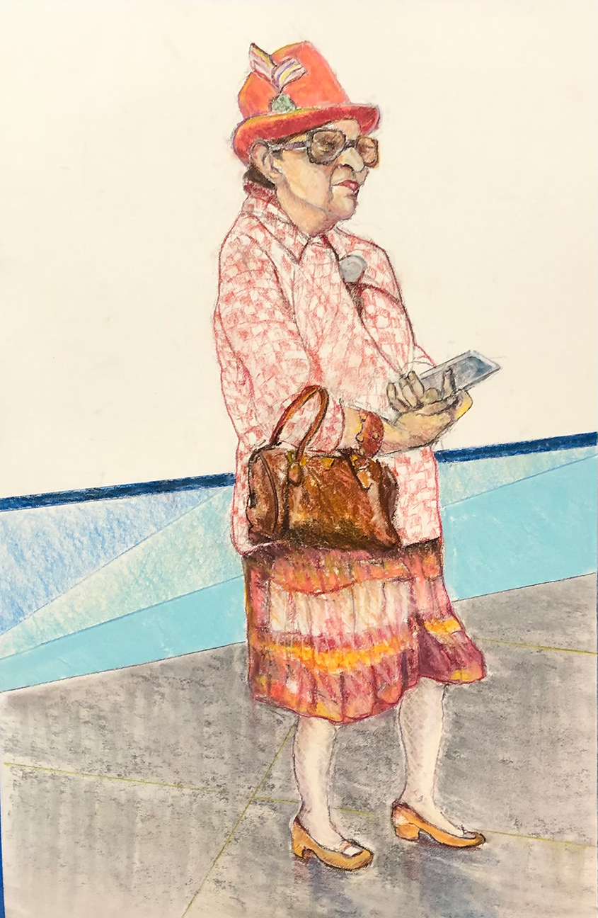 A Good Day for an Outing, 13.5" w x 20.5"h (2022) 