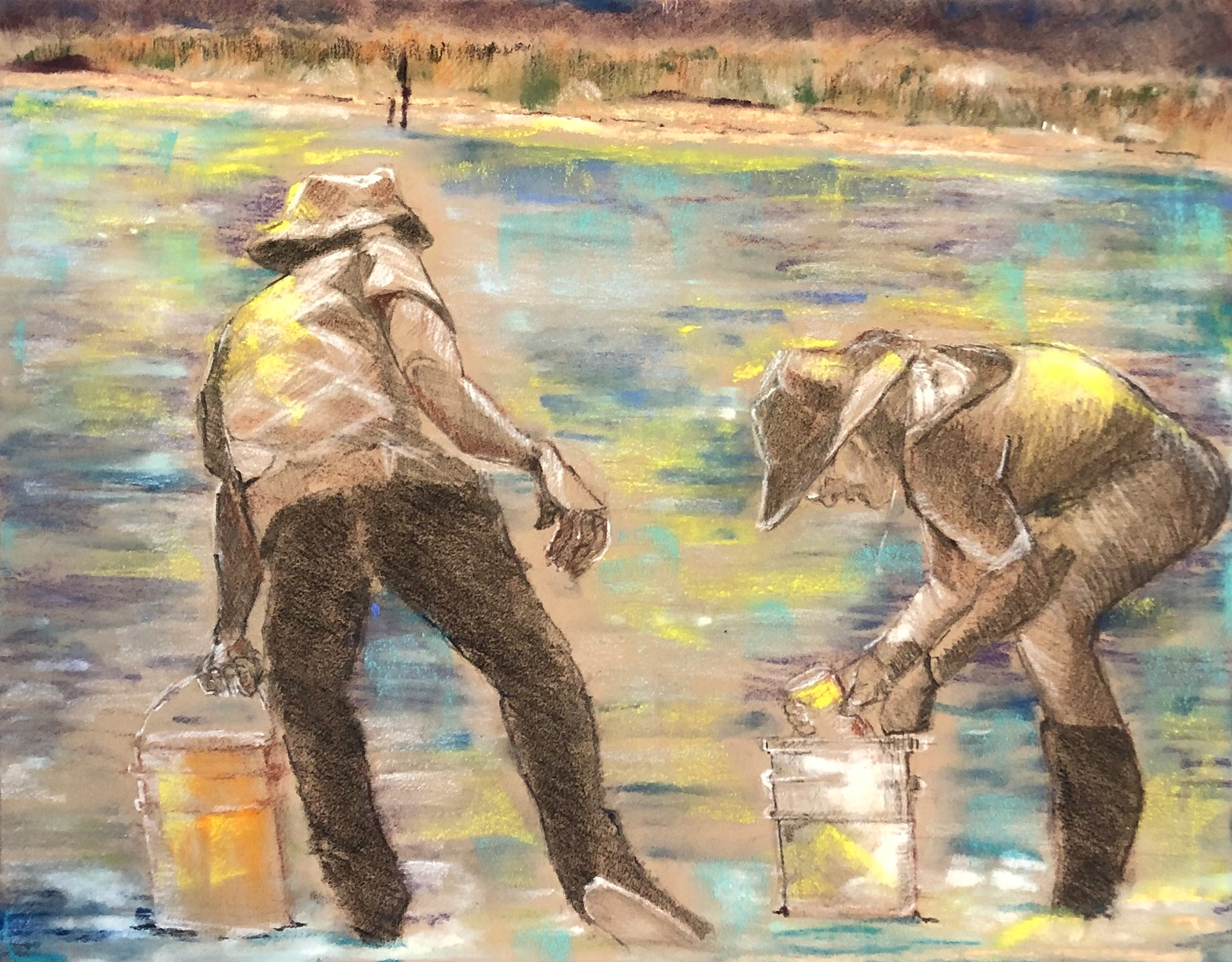 The Clamdiggers. 8.5x11 (2022). In private collection