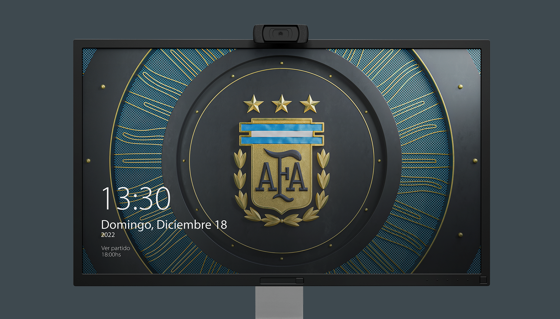 3D escudo AFA selección, wallpaper - Paper Cave