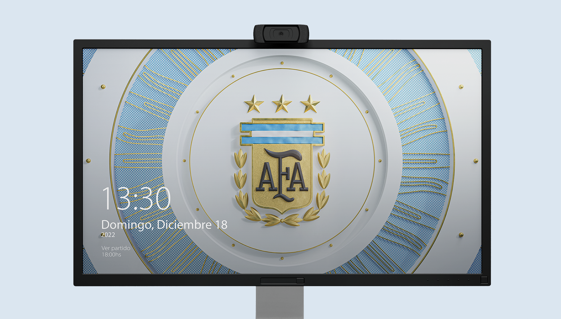 3D escudo AFA selección, wallpaper - Paper Cave