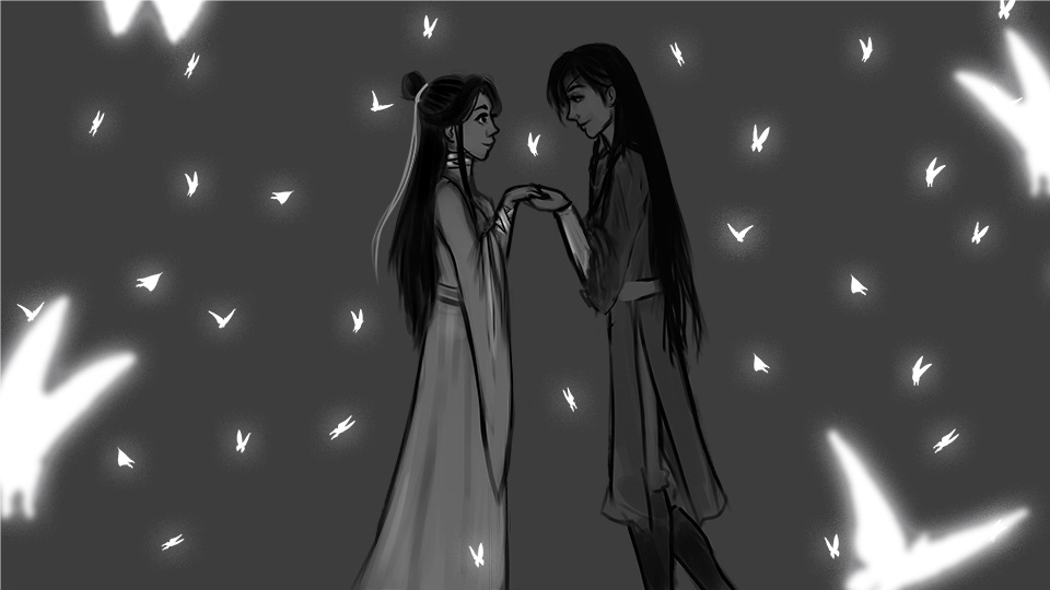 i was so tired by the time i got to this panel hua cheng i'm so sorry i didn't do you justice