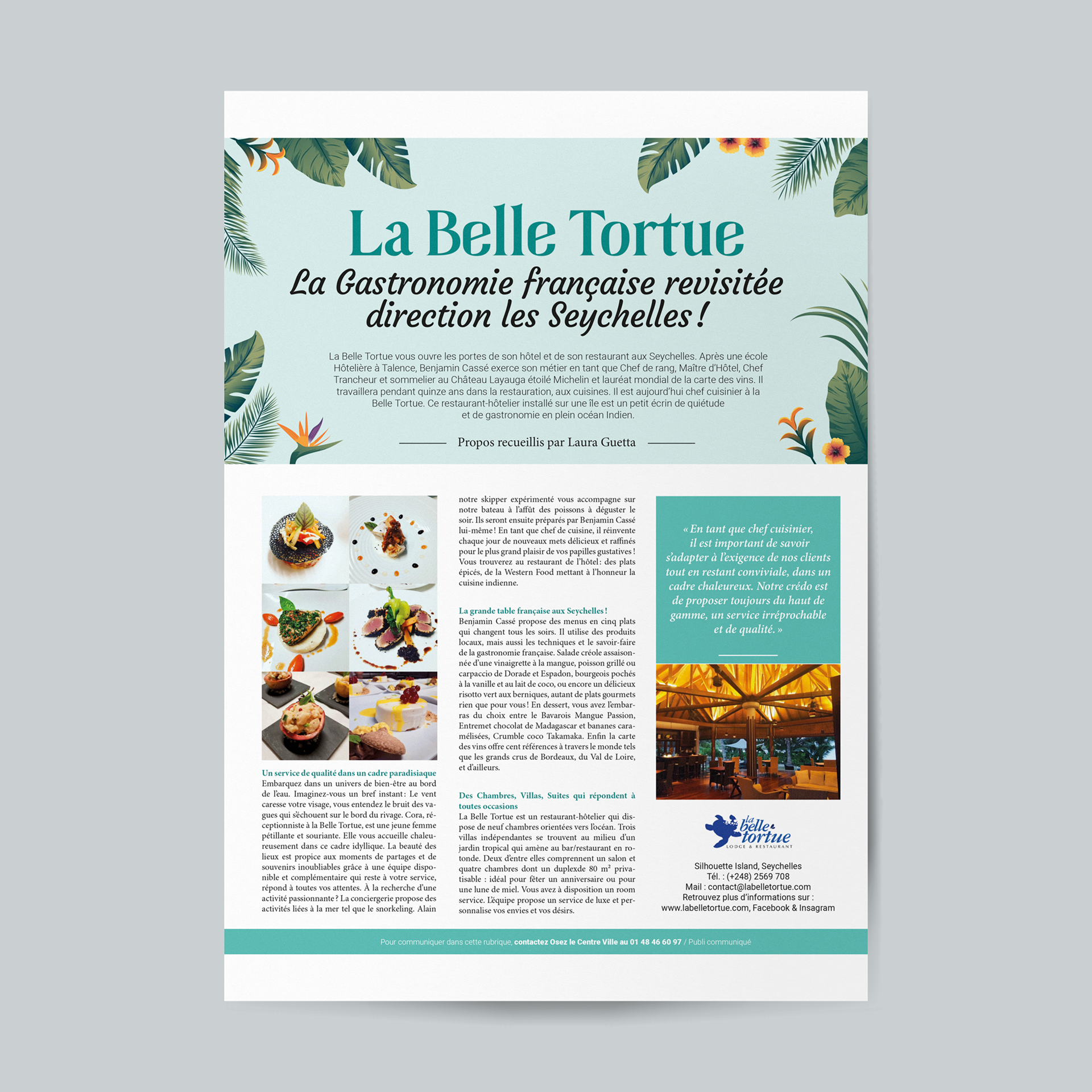 Parution Cuisine et Vins de France