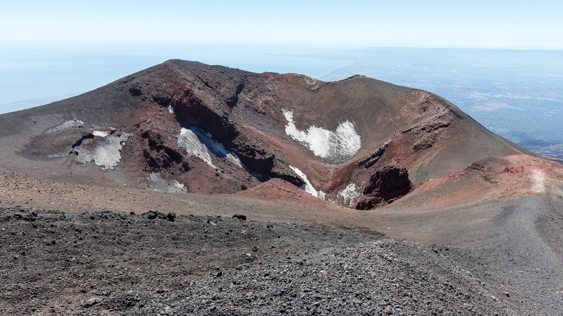 Cratère à 2900 m