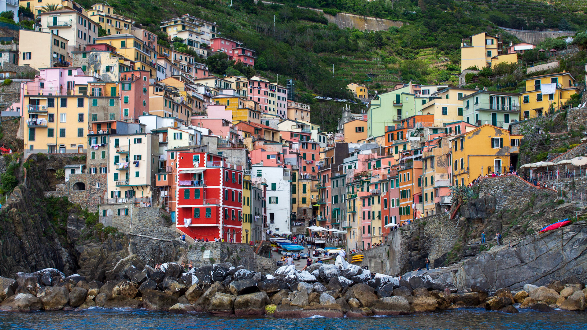 5 mai 2018 - Riomaggiore, Cinque Terre, Ligurie, Italie