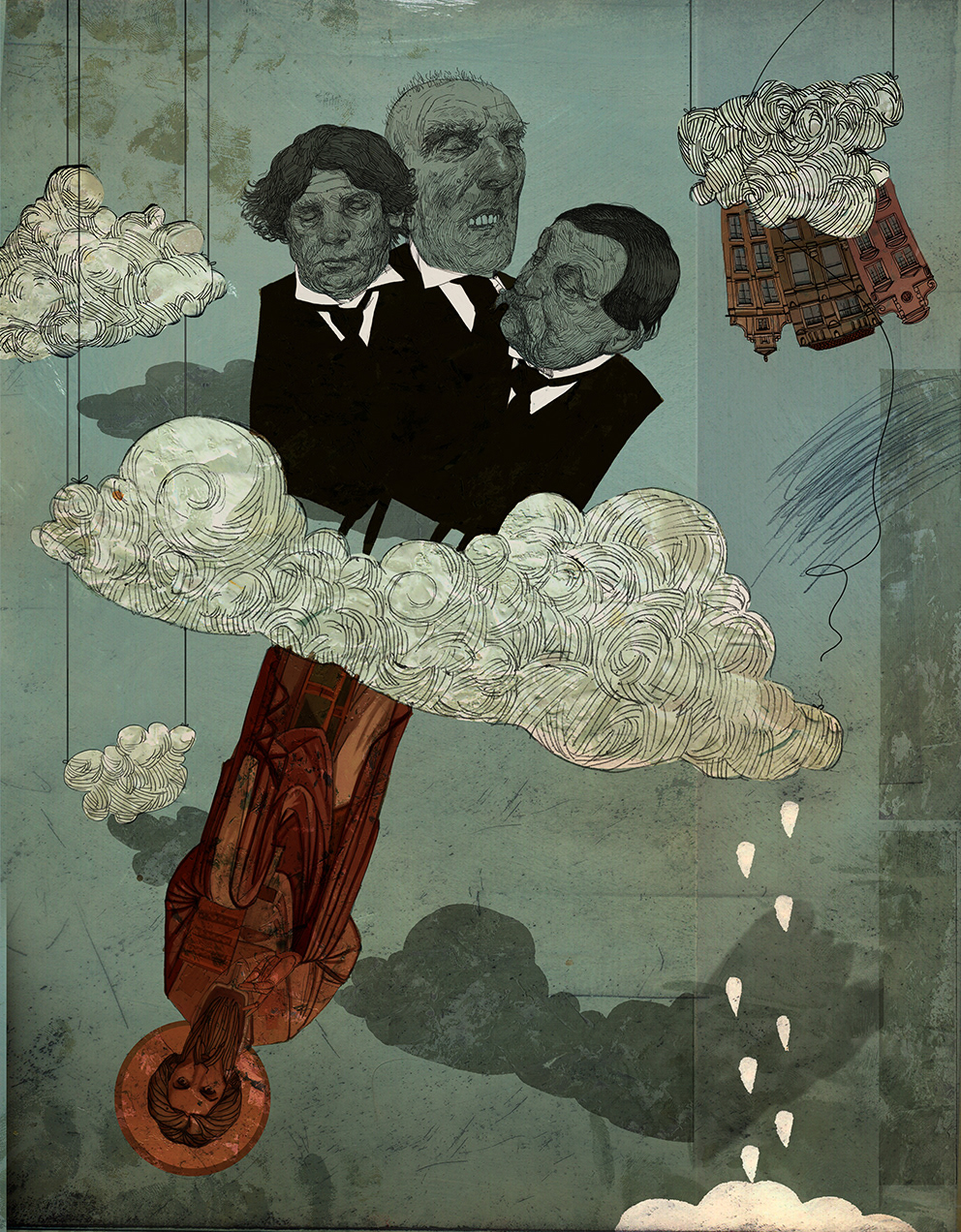 Illustration for one of the tales from 13 Tales from the Kingdom of Lailonia (by Leszek Kołakowski)