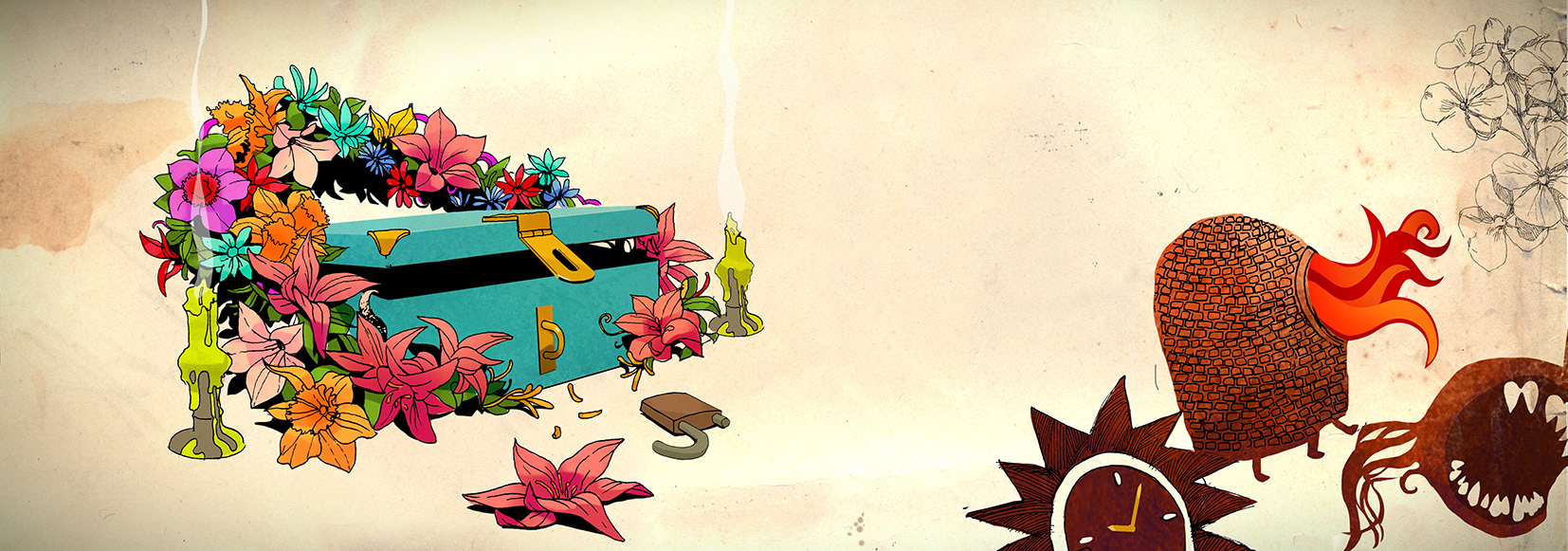 Illustration for one of the tales from 13 Tales from the Kingdom of Lailonia (by Leszek Kołakowski)