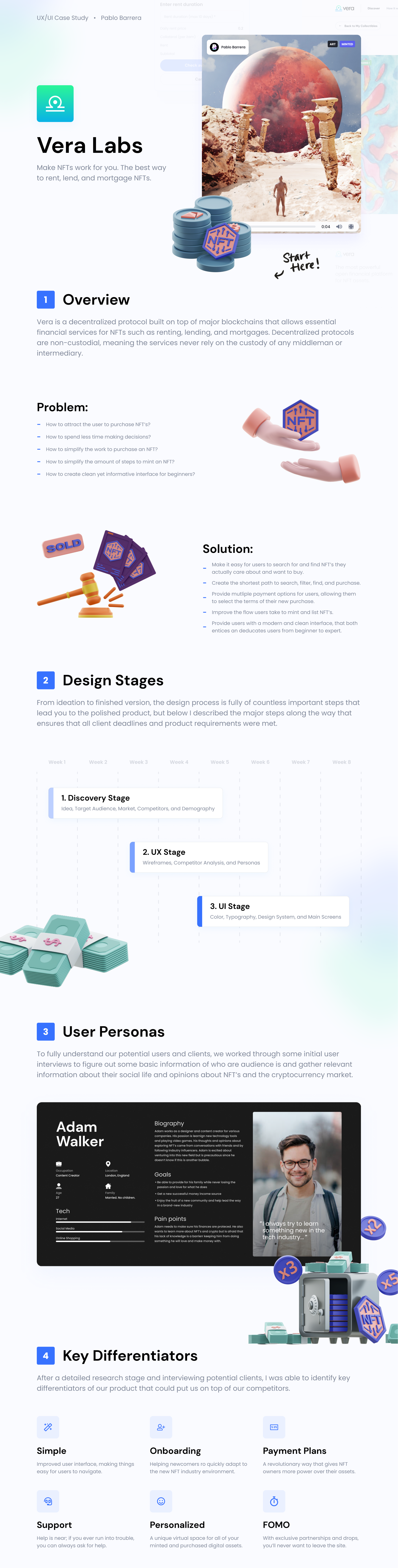 Vera Labs NFT Marketplace | UX Case Study