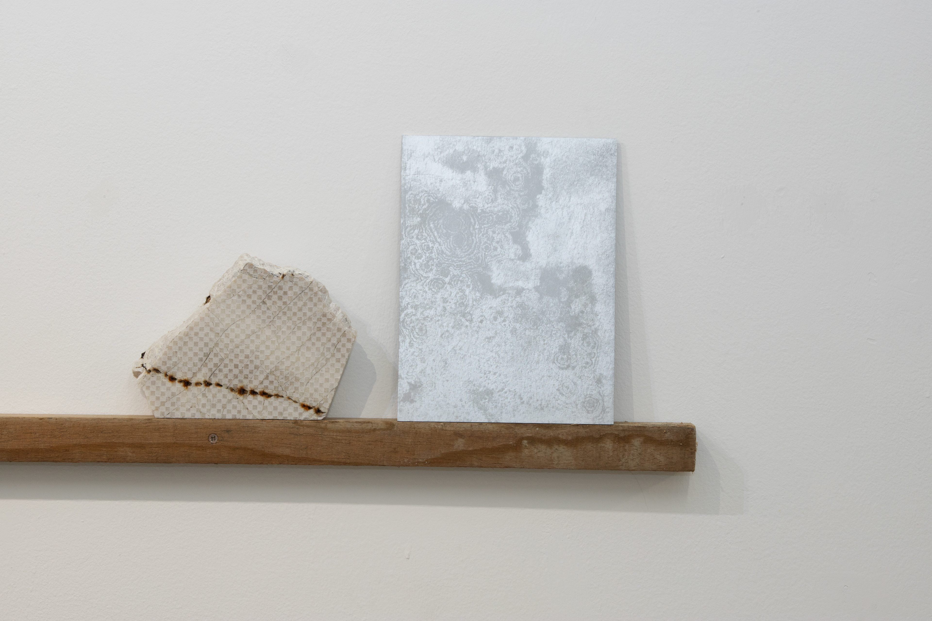 'Untitled' (Detail) (2026)  Marble, , Diabond, Spraypaint.