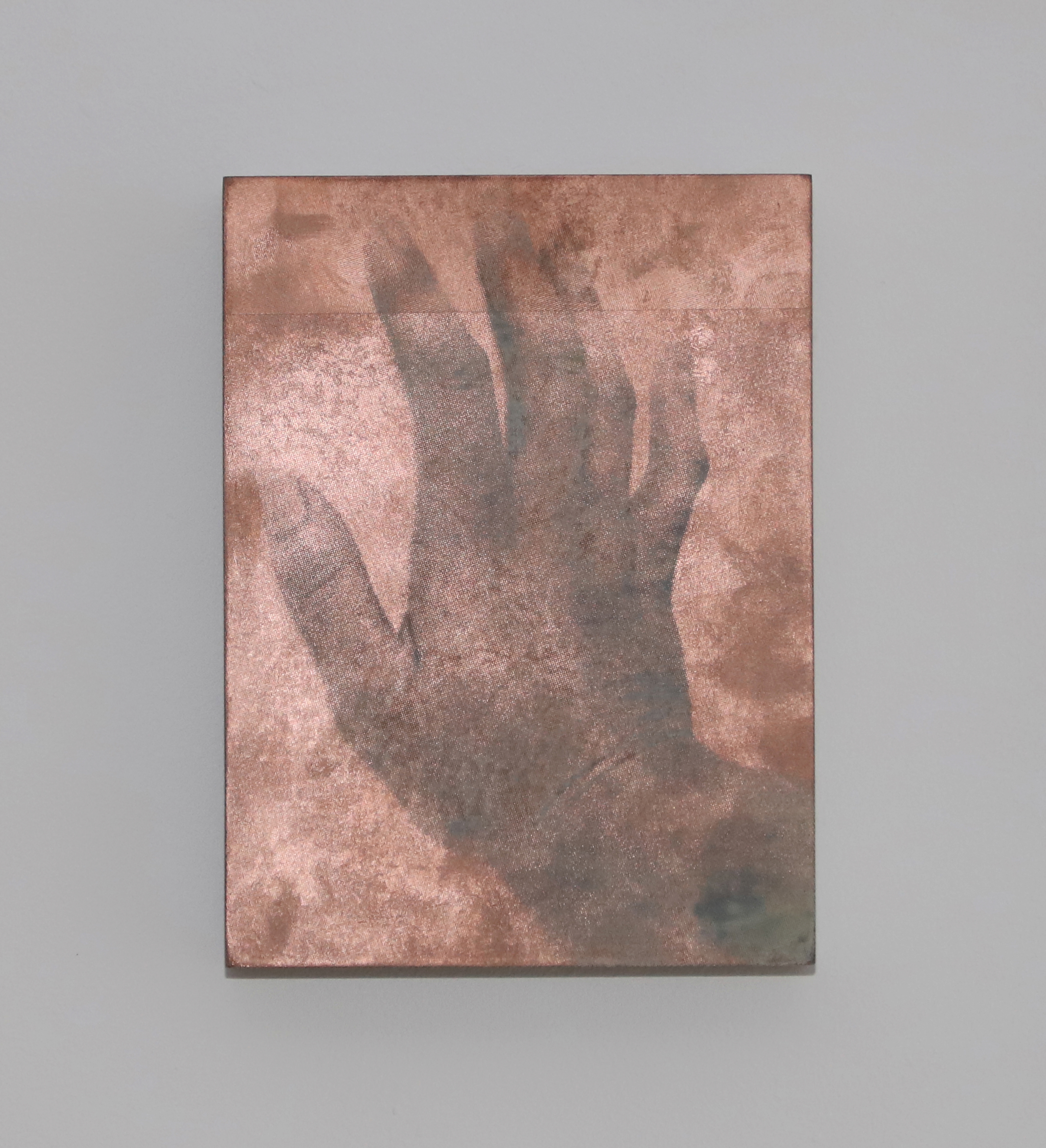 'Untitled' (2022) Spray Paint, Gesso Board. 18 x 24 cm.