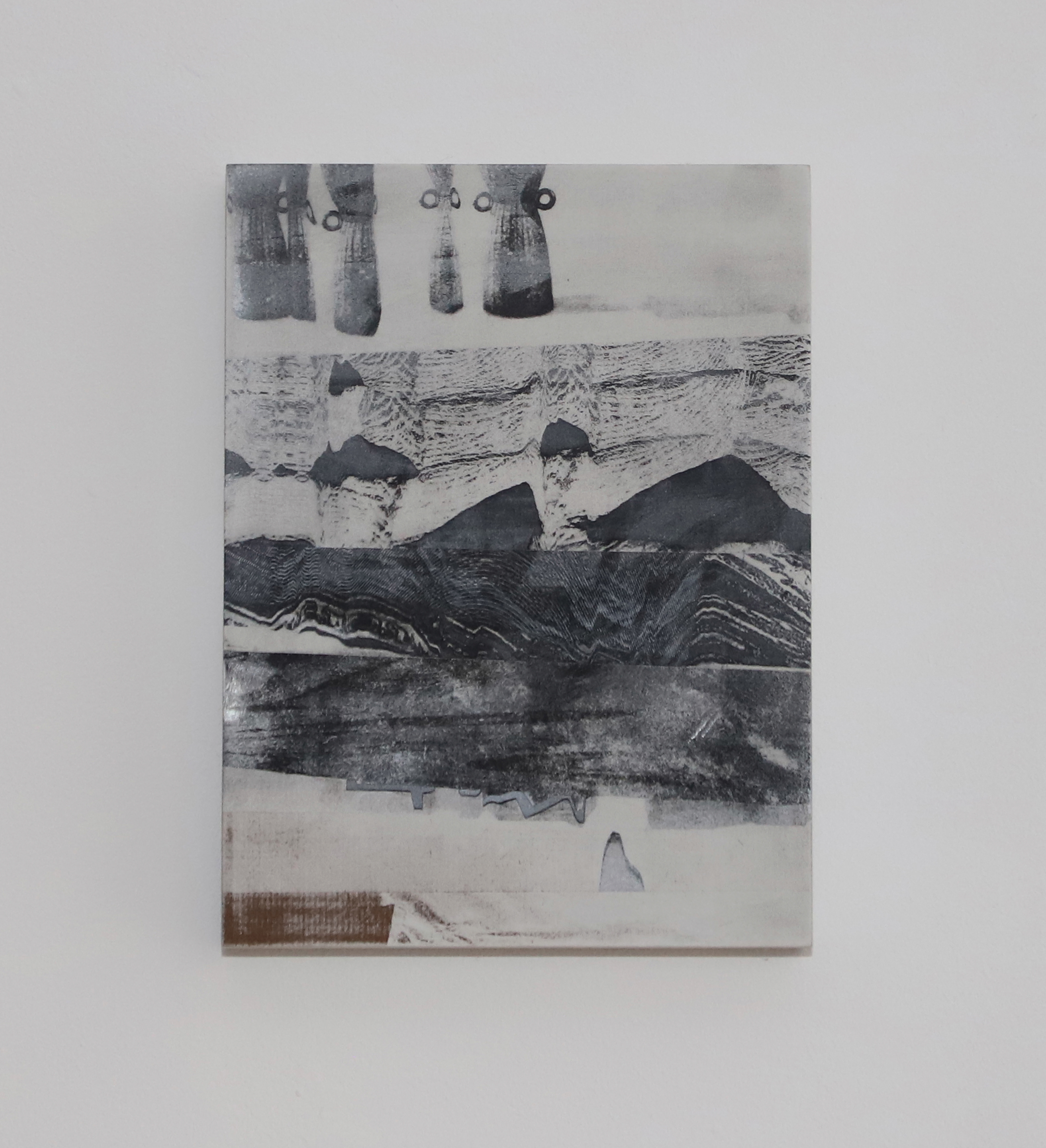 'Untitled' (2022) Spray Paint, Gesso Board. 18cm x 24cm.