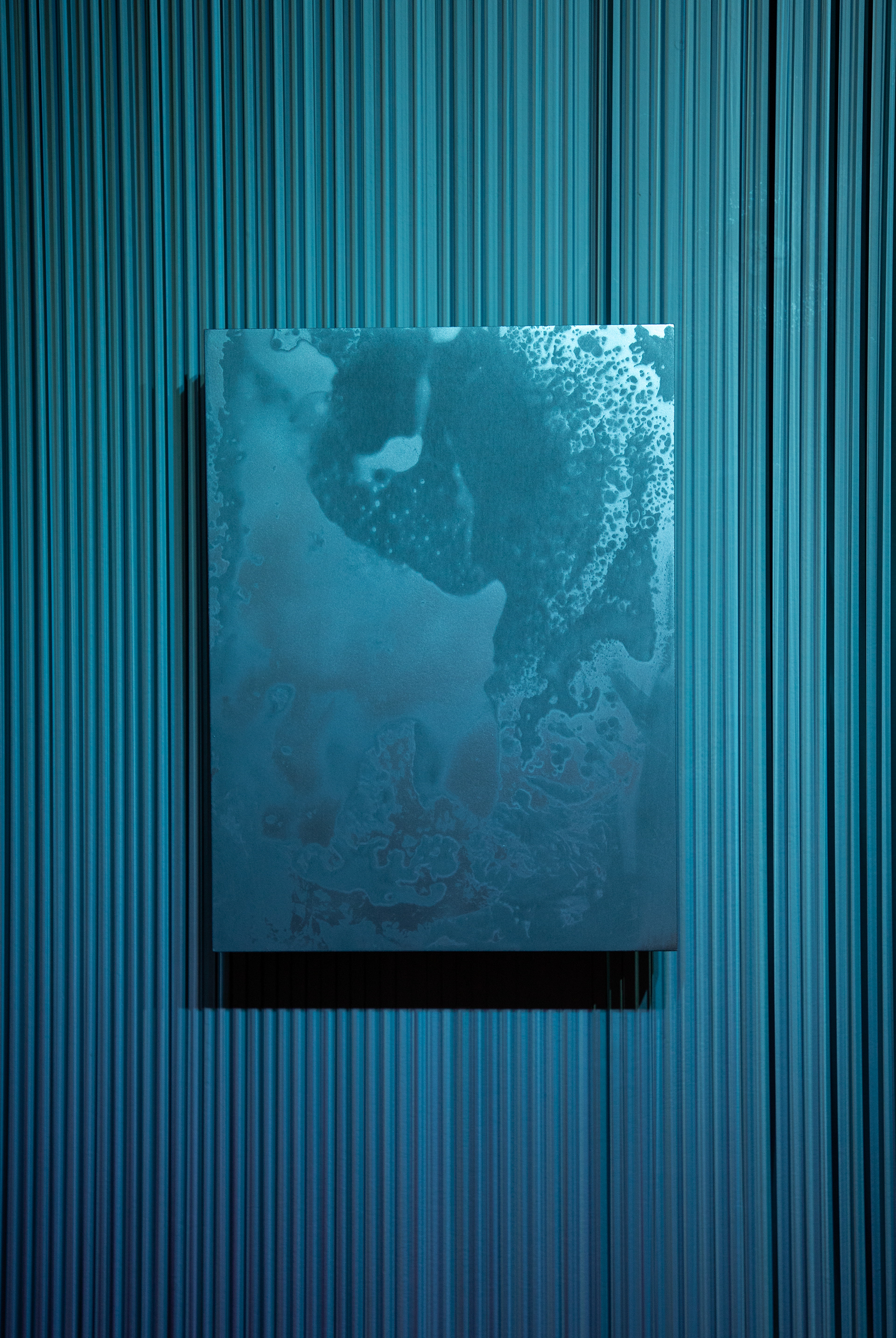 Fog Machine (ii) Installation Shot, VHS Tape, Light filter