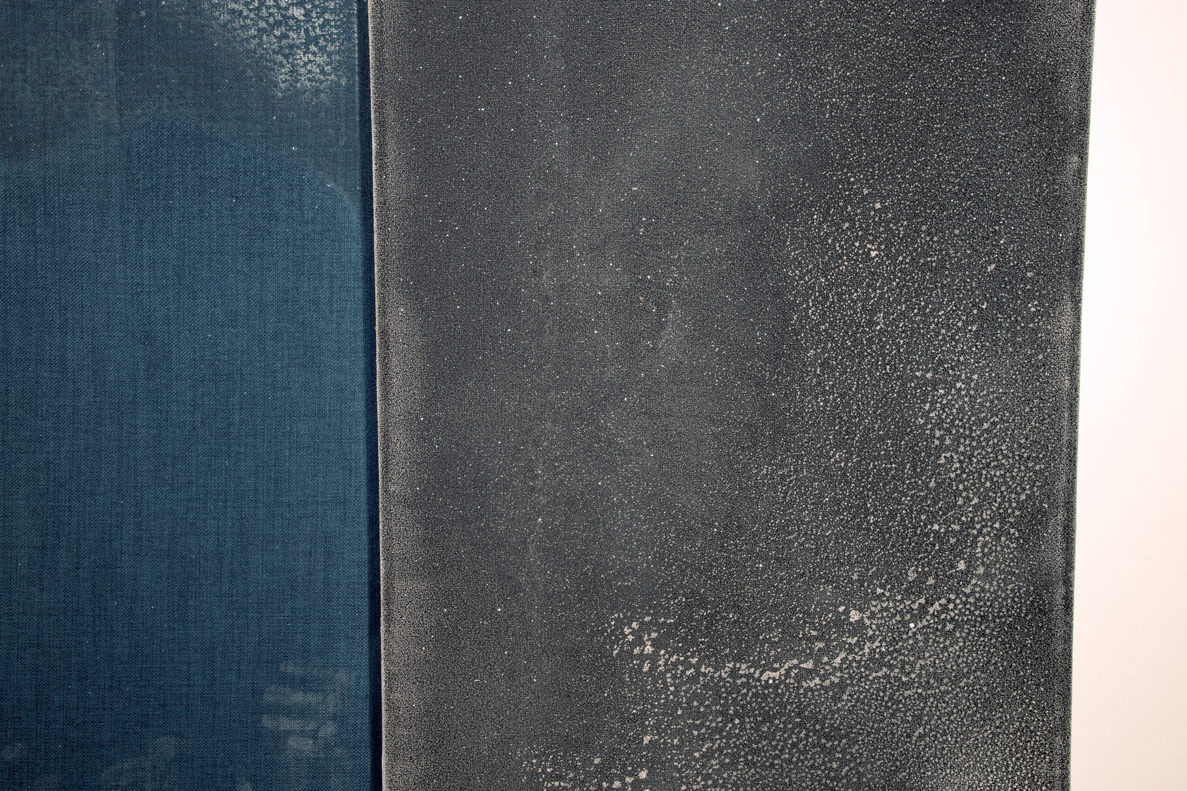 'Untitled' (2026)  Sound insulation boards, salt residue.