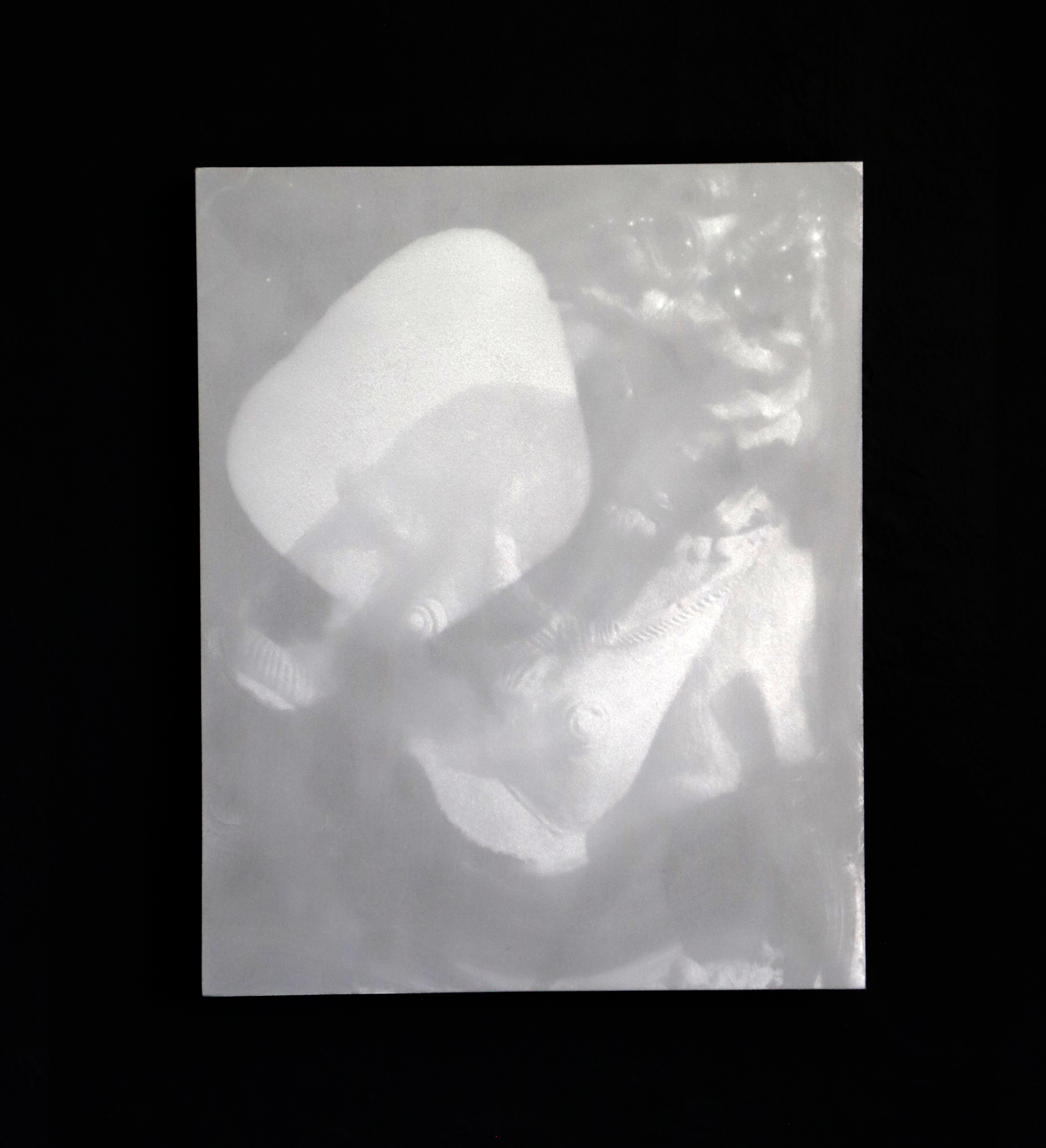 'Untitled' (2022) Spray Paint, Gesso Board. 40x 30cm.