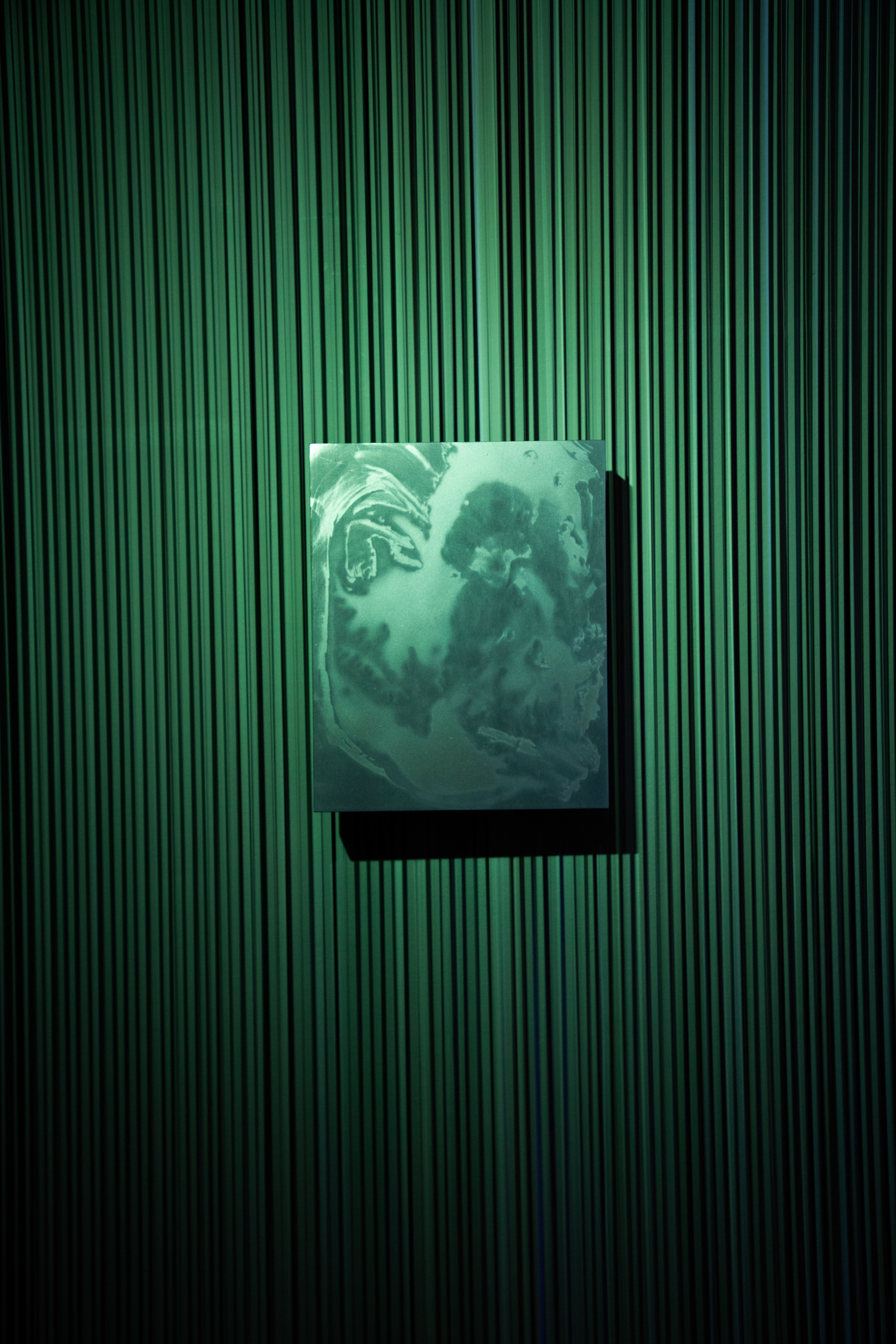 Fog Machine (iii) Installation Shot, VHS Tape, Light filter