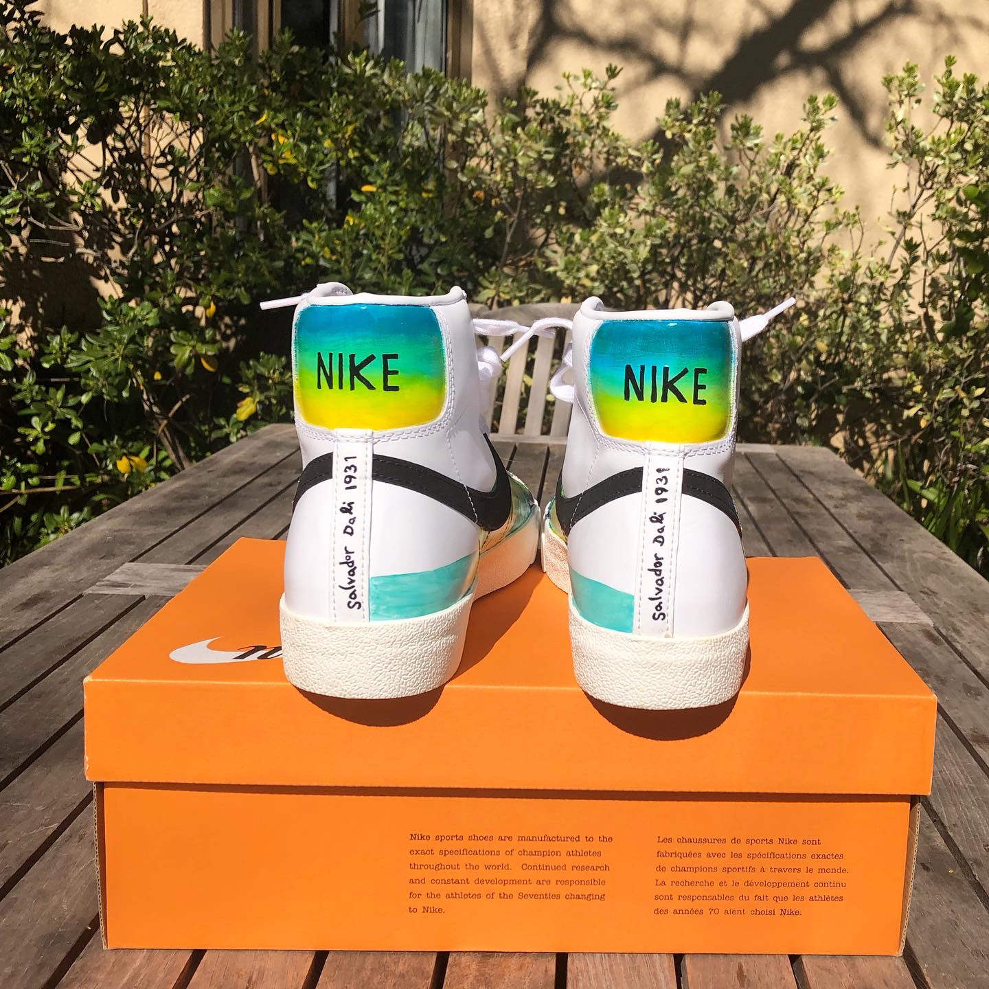 Salvador Dali custom Nike Blazers