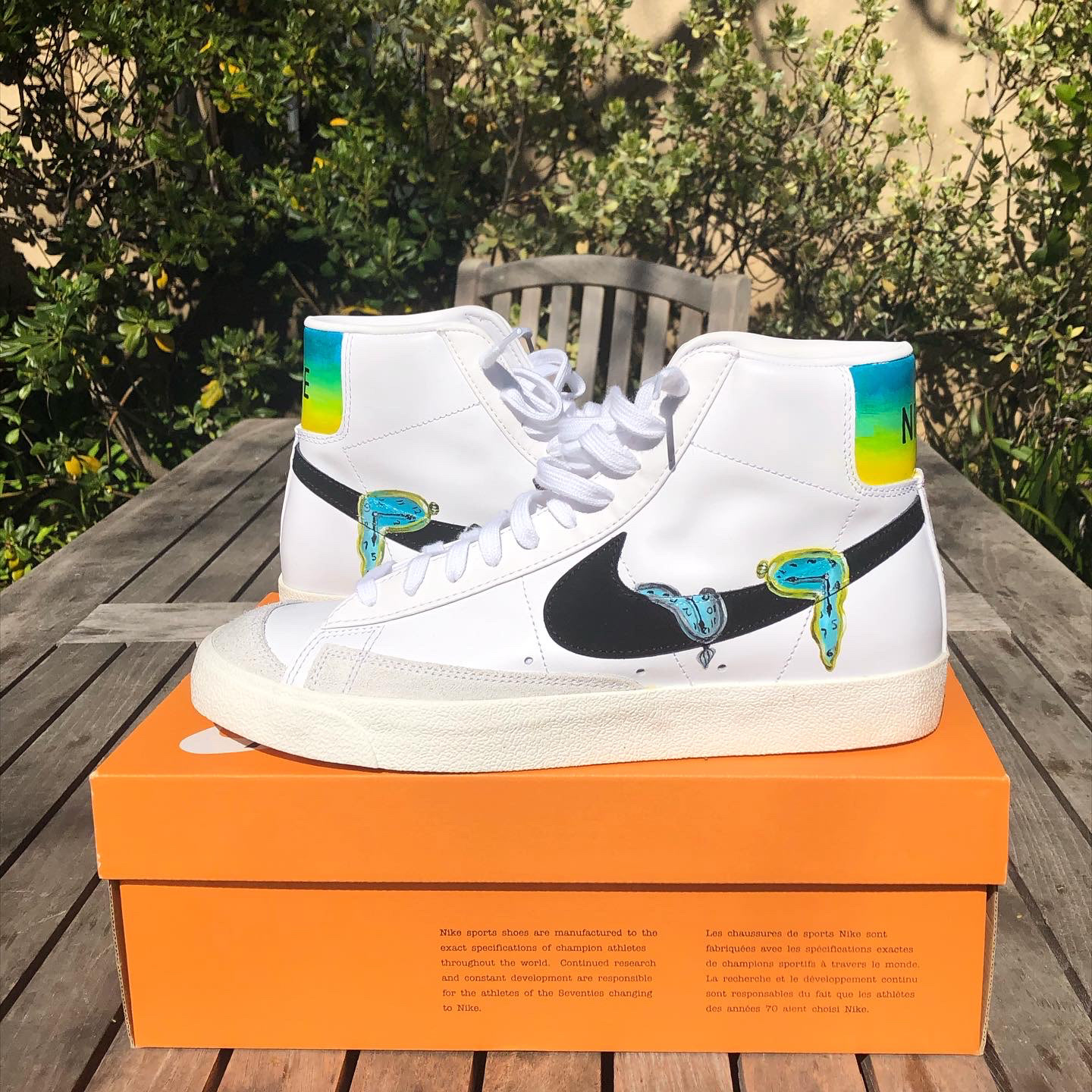 Salvador Dali custom Nike Blazers