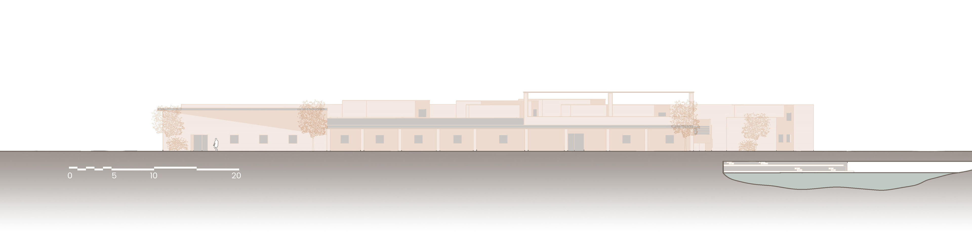 east elevation 1:250