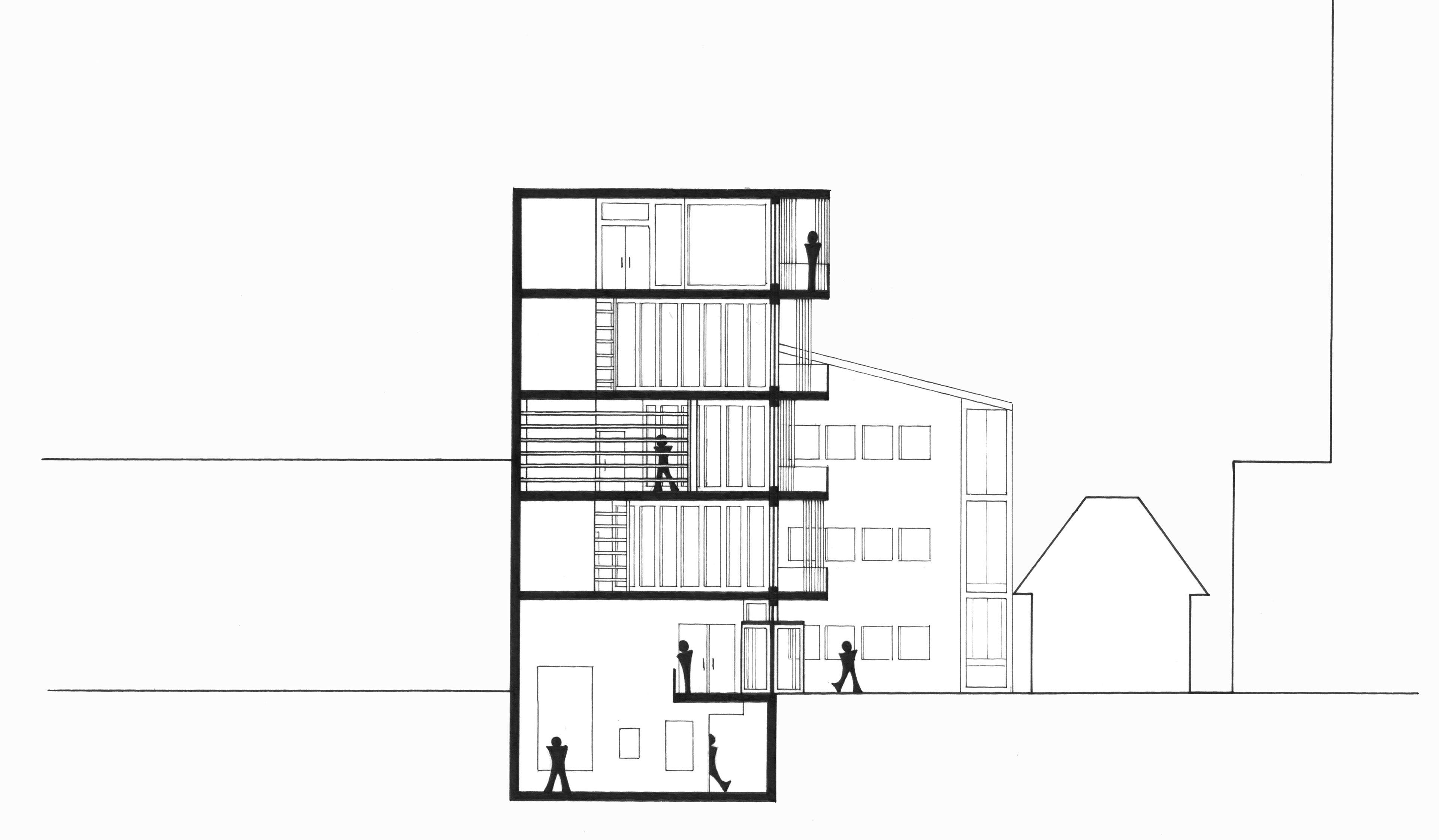 north section 1:100