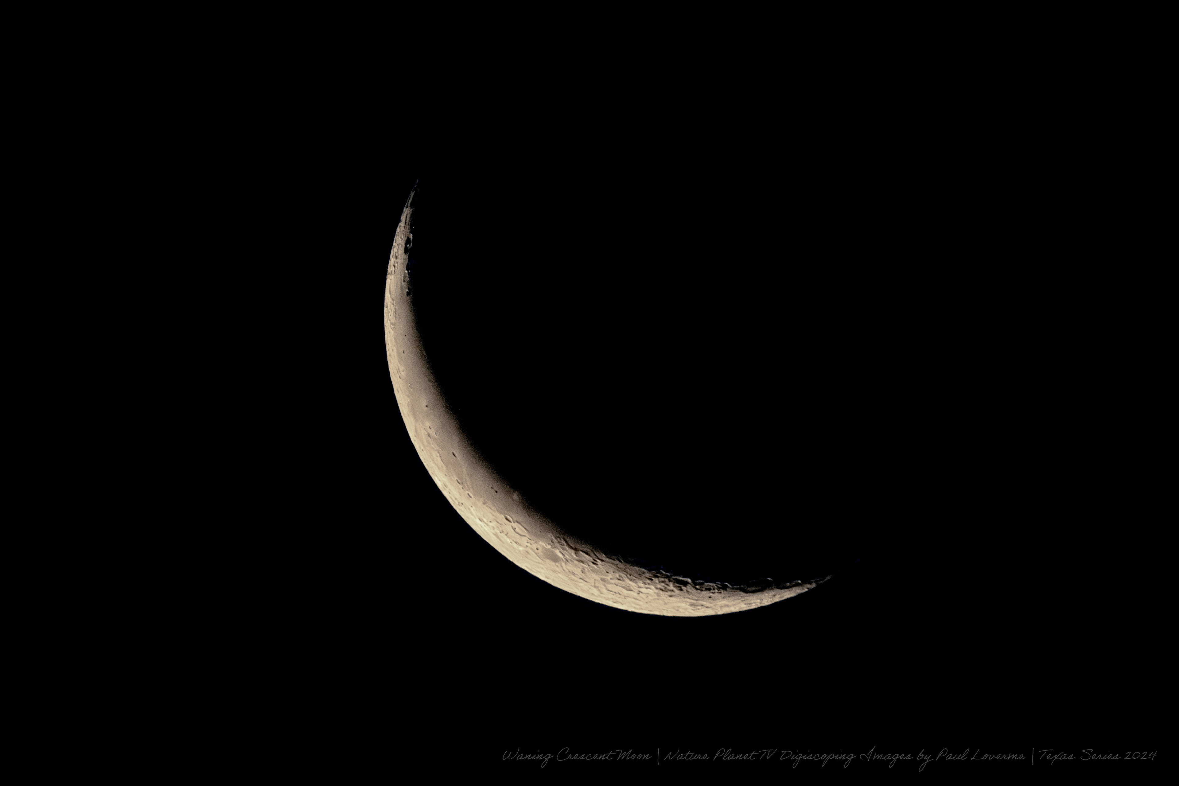 Nature Planet - Waning Crescent Moon phase