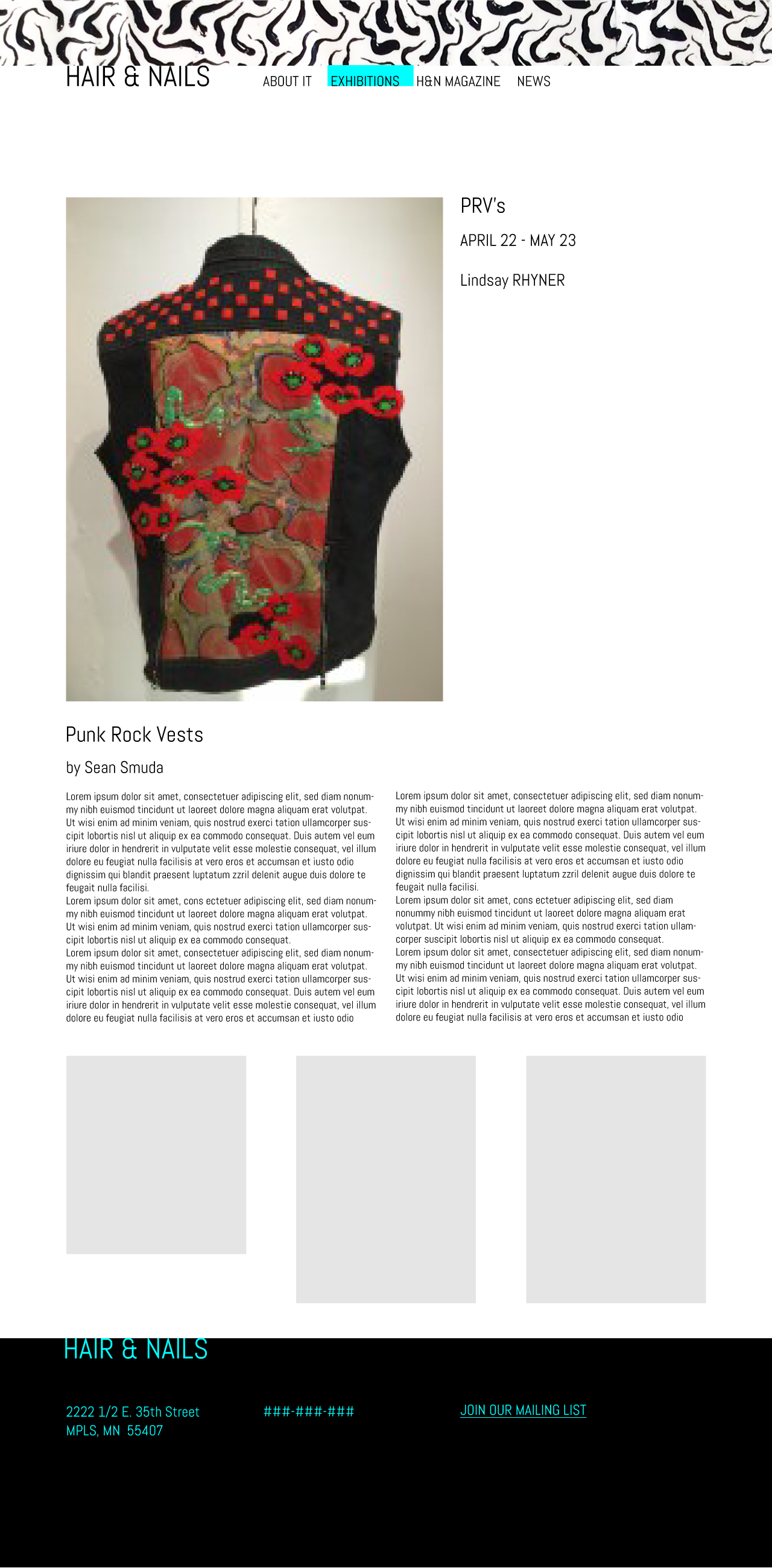 Exhibition Post-page