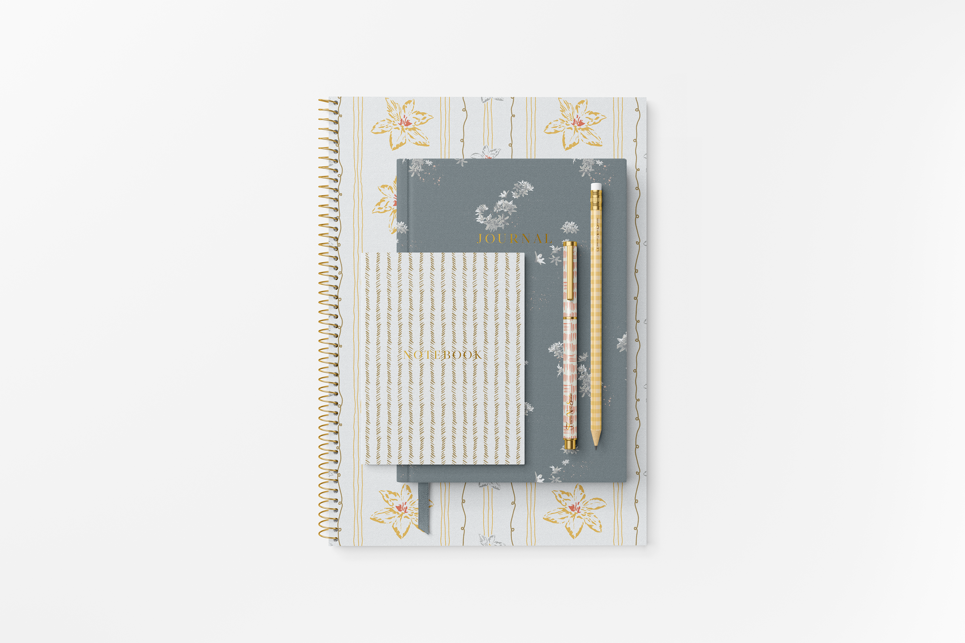Lily Stems + Forget-Me-Not + Fingerpaint Threads