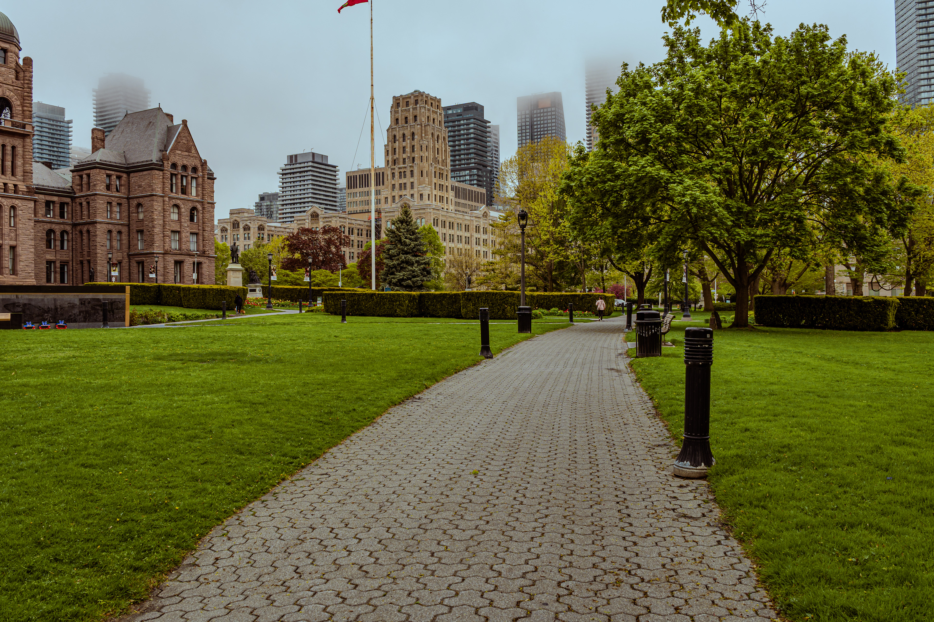 Fog rolling over Queen’s Park 