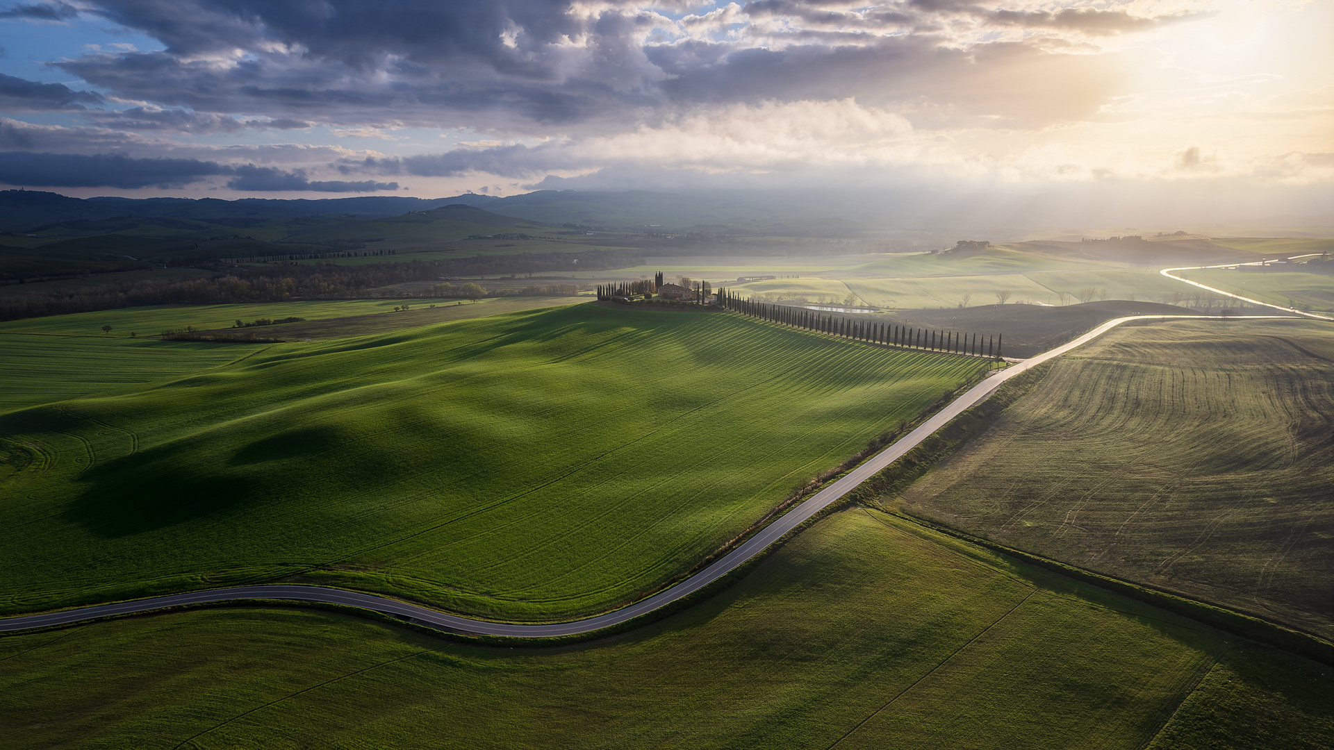 Val d'Orcia (Toscana, Italia)