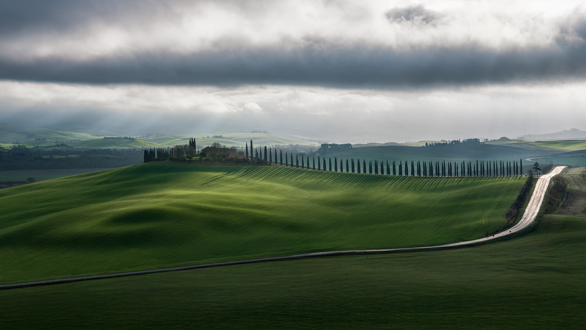 Val d'Orcia (Toscana, Italia)