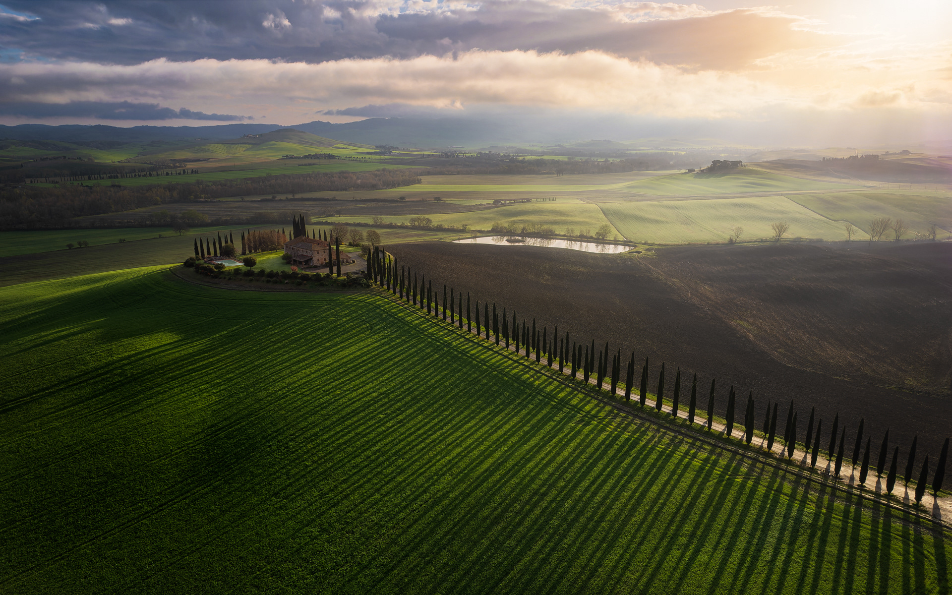 Val d'Orcia (Toscana, Italia)