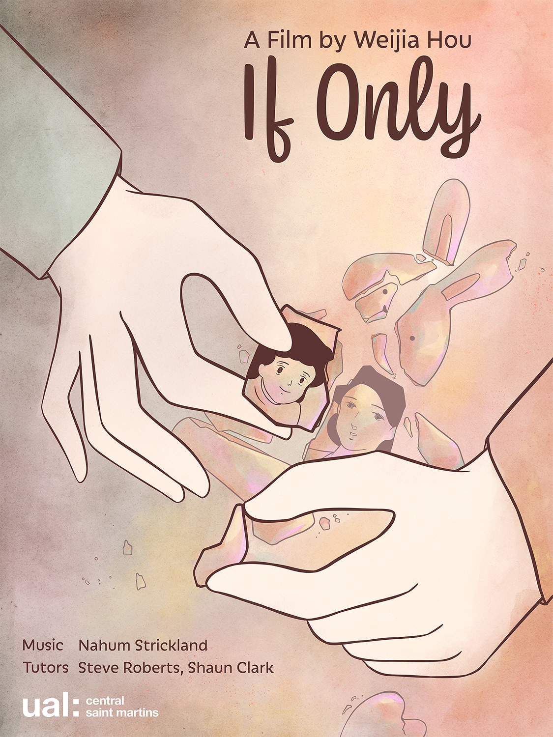 Poster design for the international release of 2D short film 'If Only', Dir. Weijia Hou