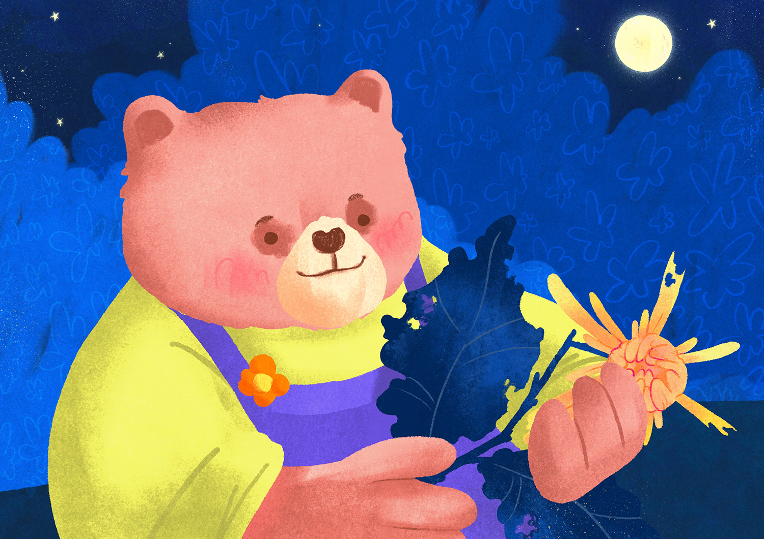 Page from 'Little Photographer of Flowers', a personal picture book project developed in collaboration with Weijia Hou (CN)