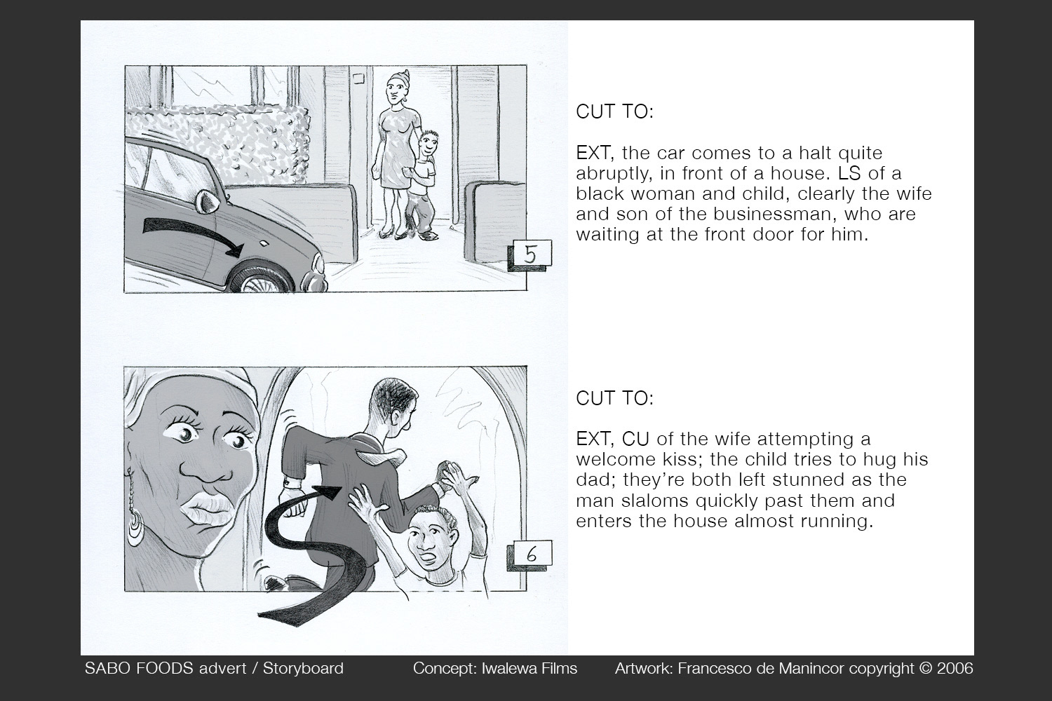 Storyboard by Francesco de Manincor