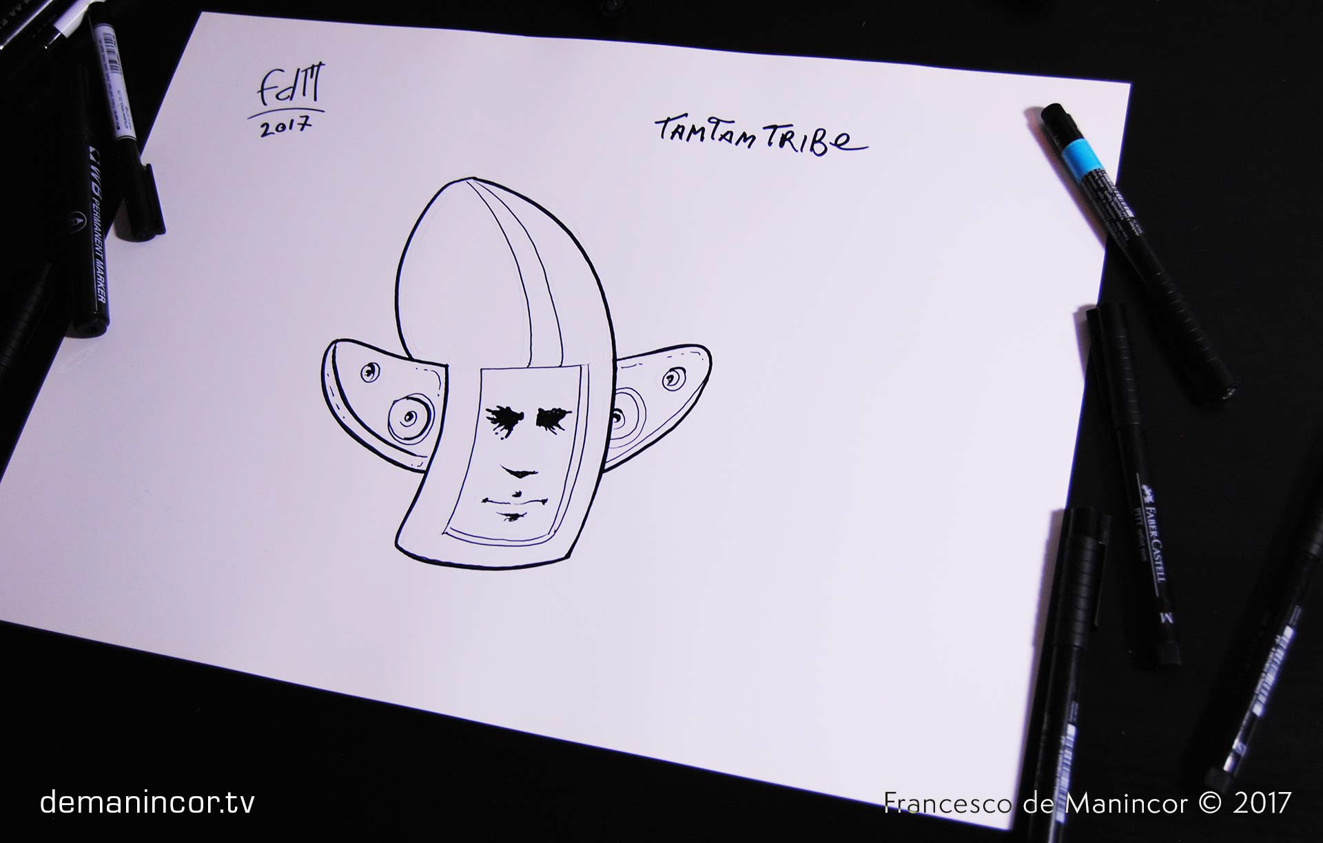 Character sketches for Tam Tam Tribe and Strangebone projects