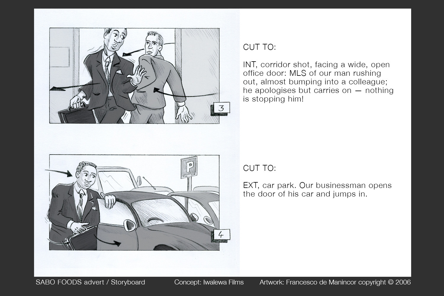 Storyboard by Francesco de Manincor