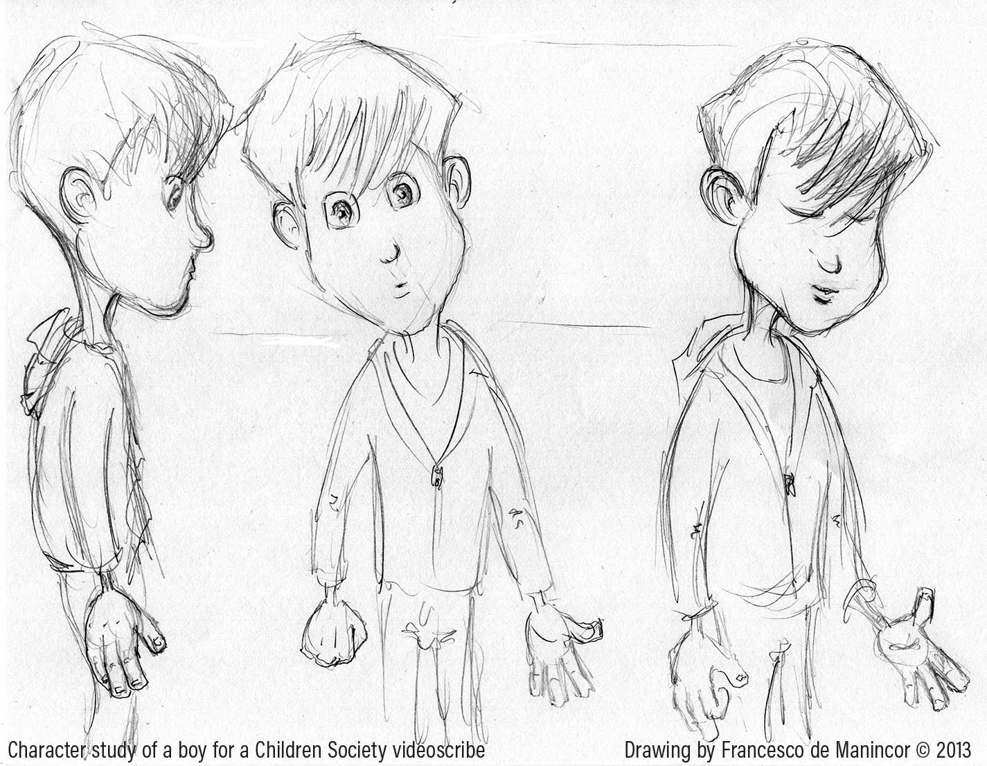 Character study of a boy for a Children Society project