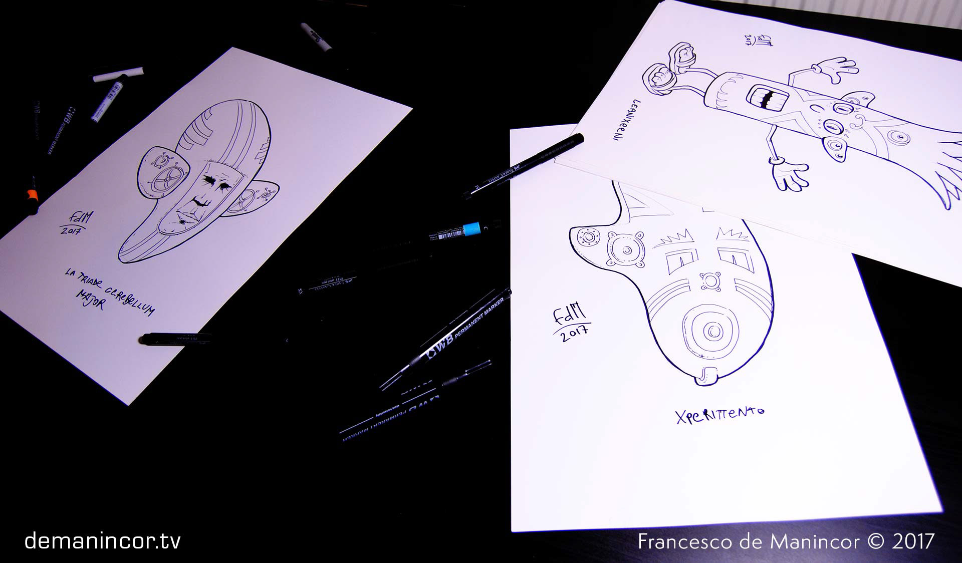 Character sketches for Tam Tam Tribe and Strangebone projects