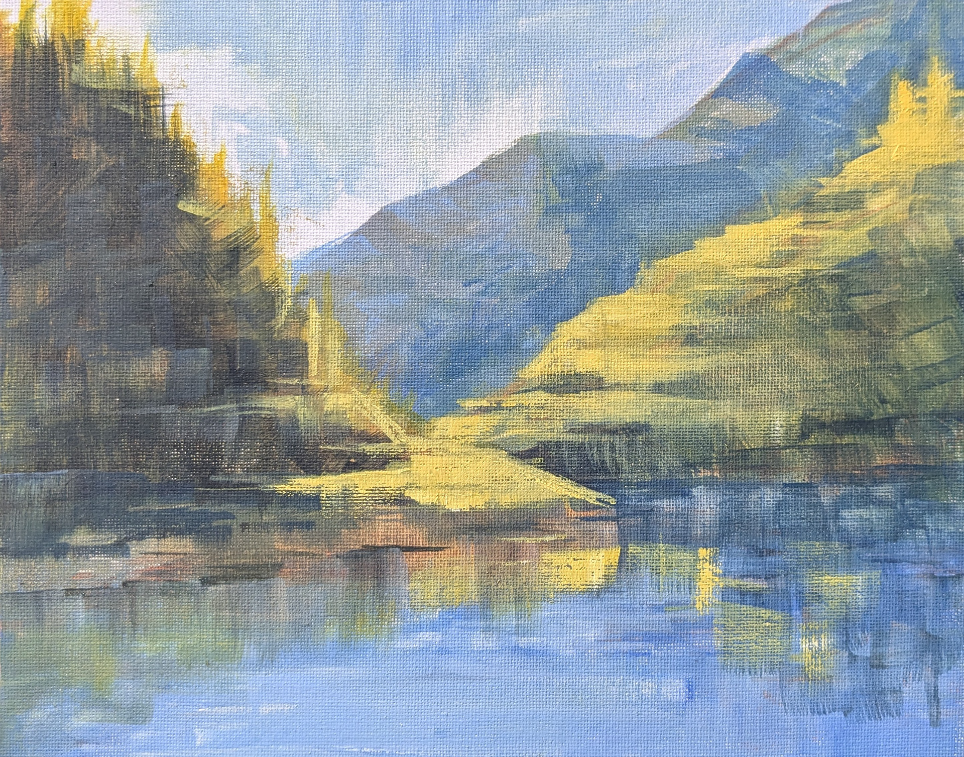 Landscape study. Oil on 8x10 canvas panel.